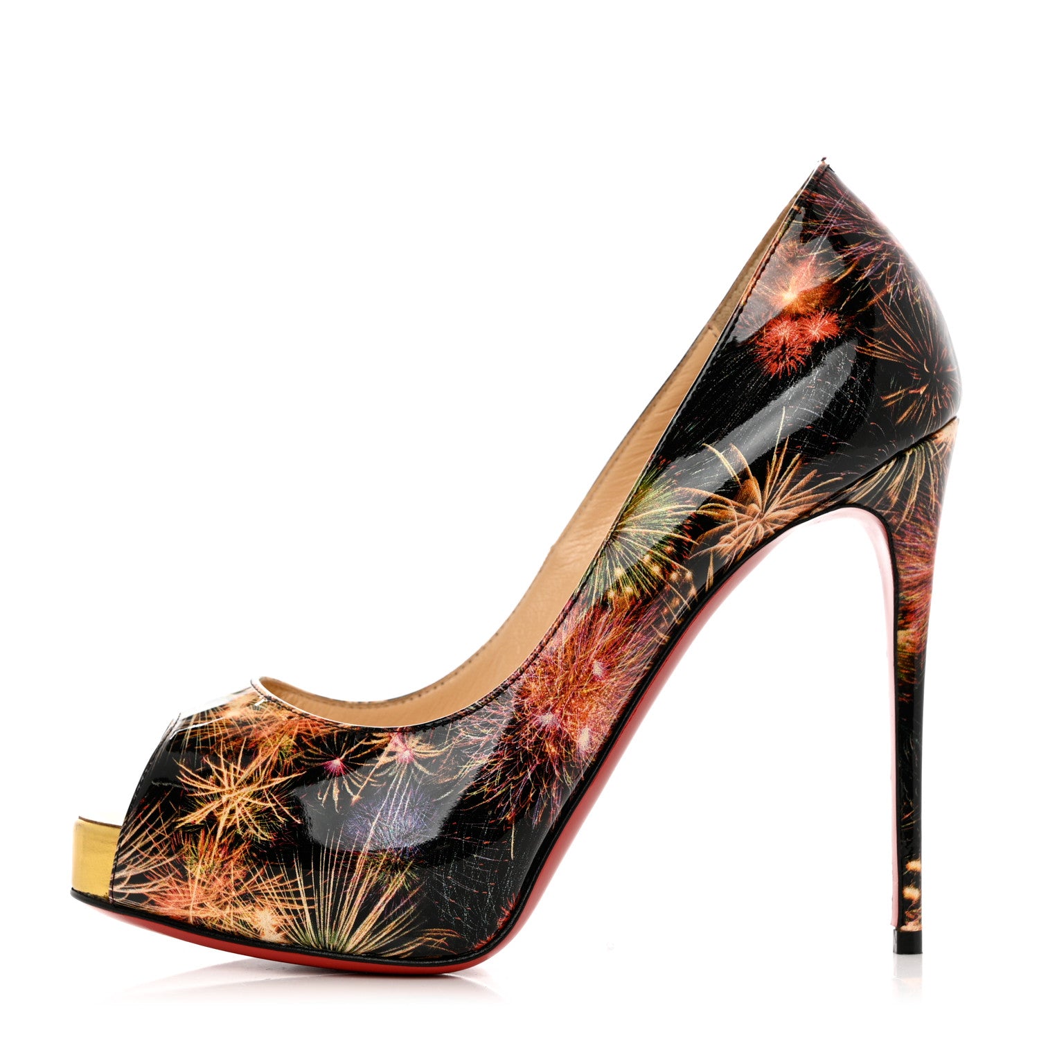 Christian Louboutin  FIREWORKS ルブタン Christian Louboutin Patent Fireworks New Very Prive 120 Pumps 36