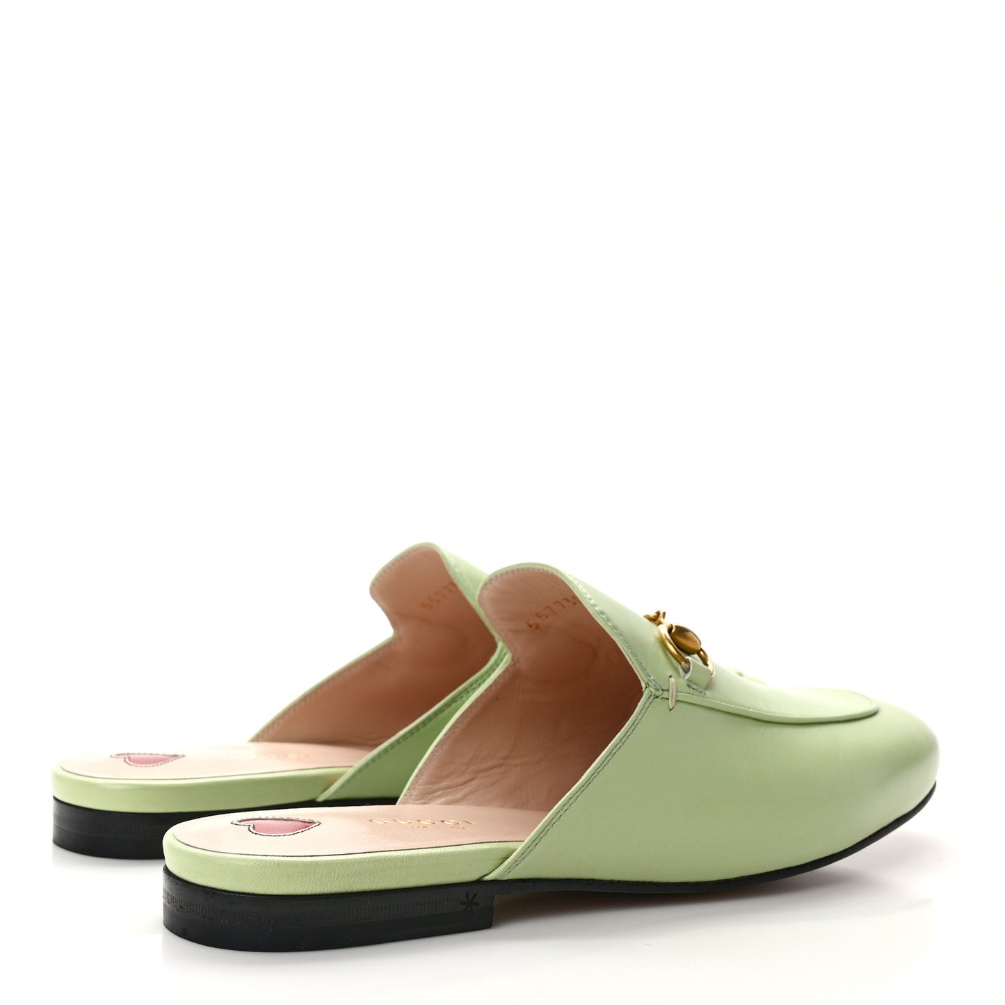 Malaga Kid Womens Princetown Slippers 38.5 Pistachio Green