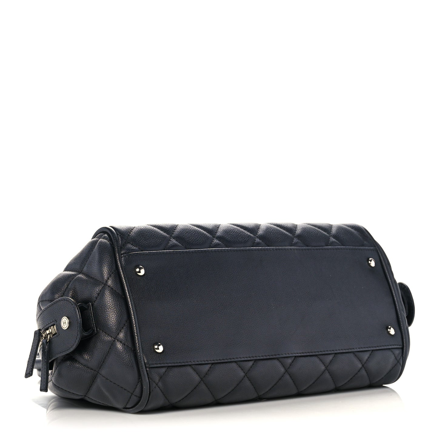 Caviar Quilted CC Timeless Bowler Black