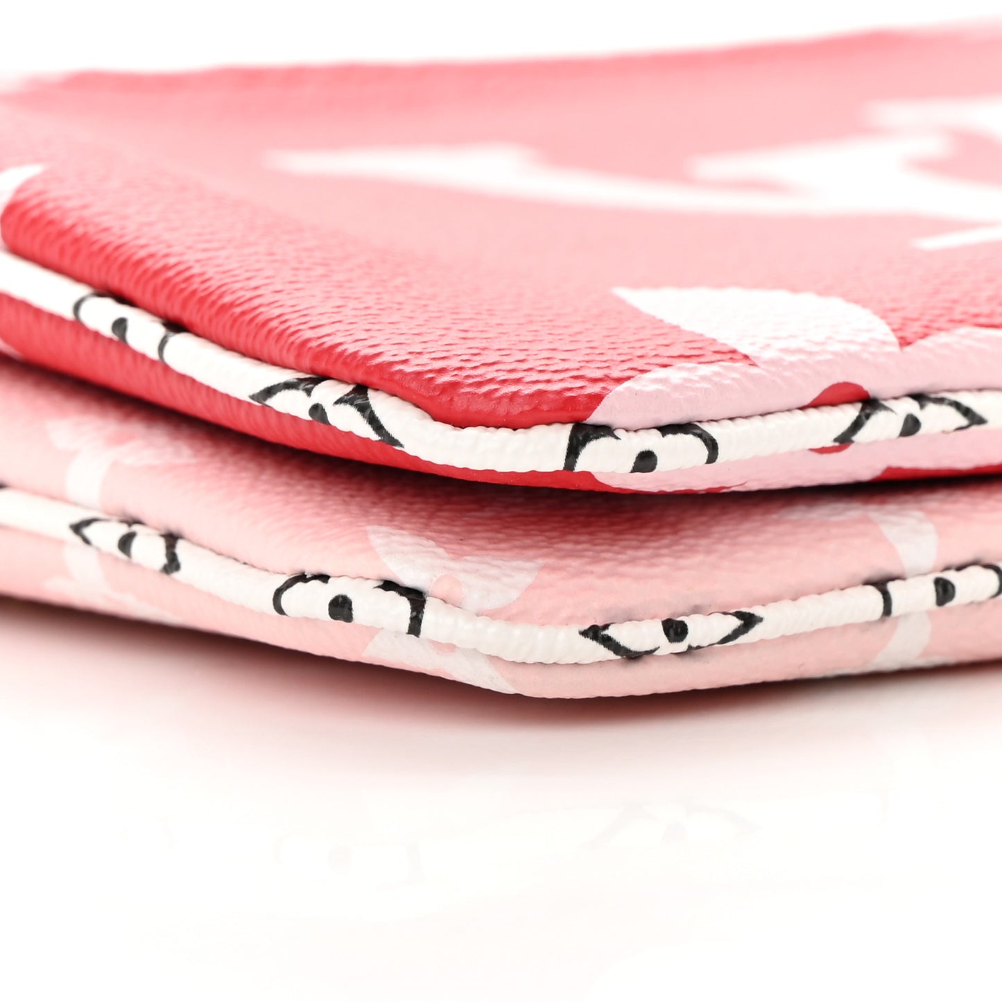 Monogram Giant Double Zip Pochette Rouge