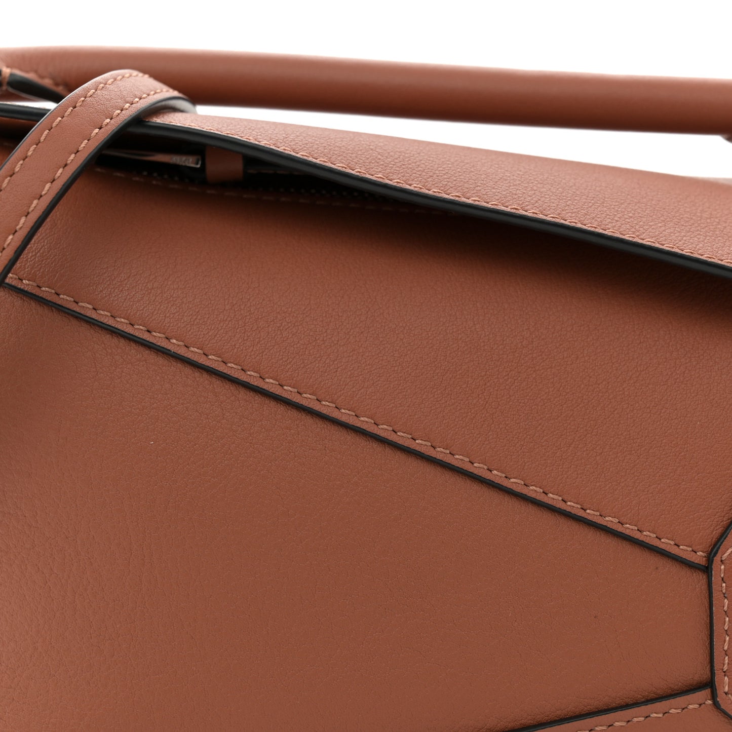 Calfskin Mini Puzzle Edge Bag Tan