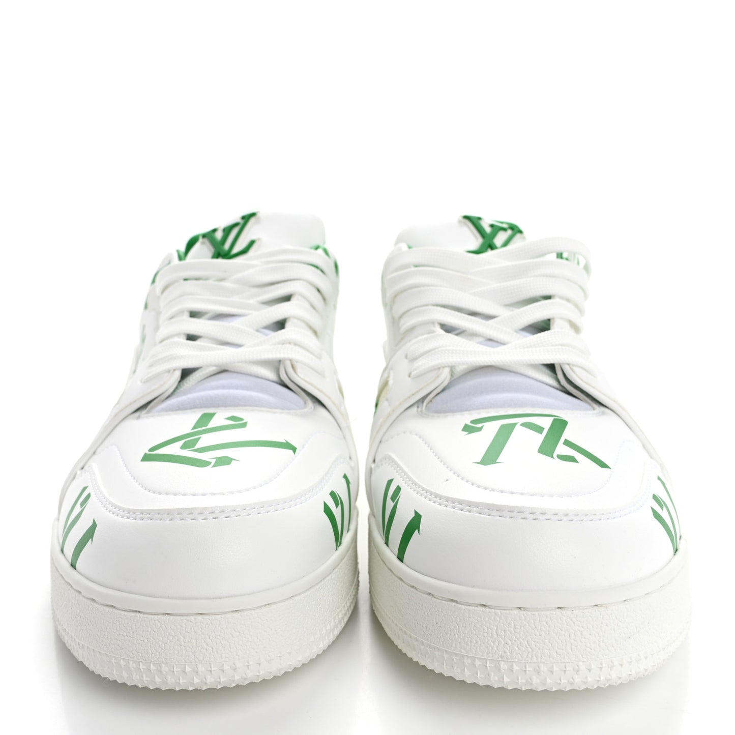 Mens LV Trainer Sneakers 10 Green