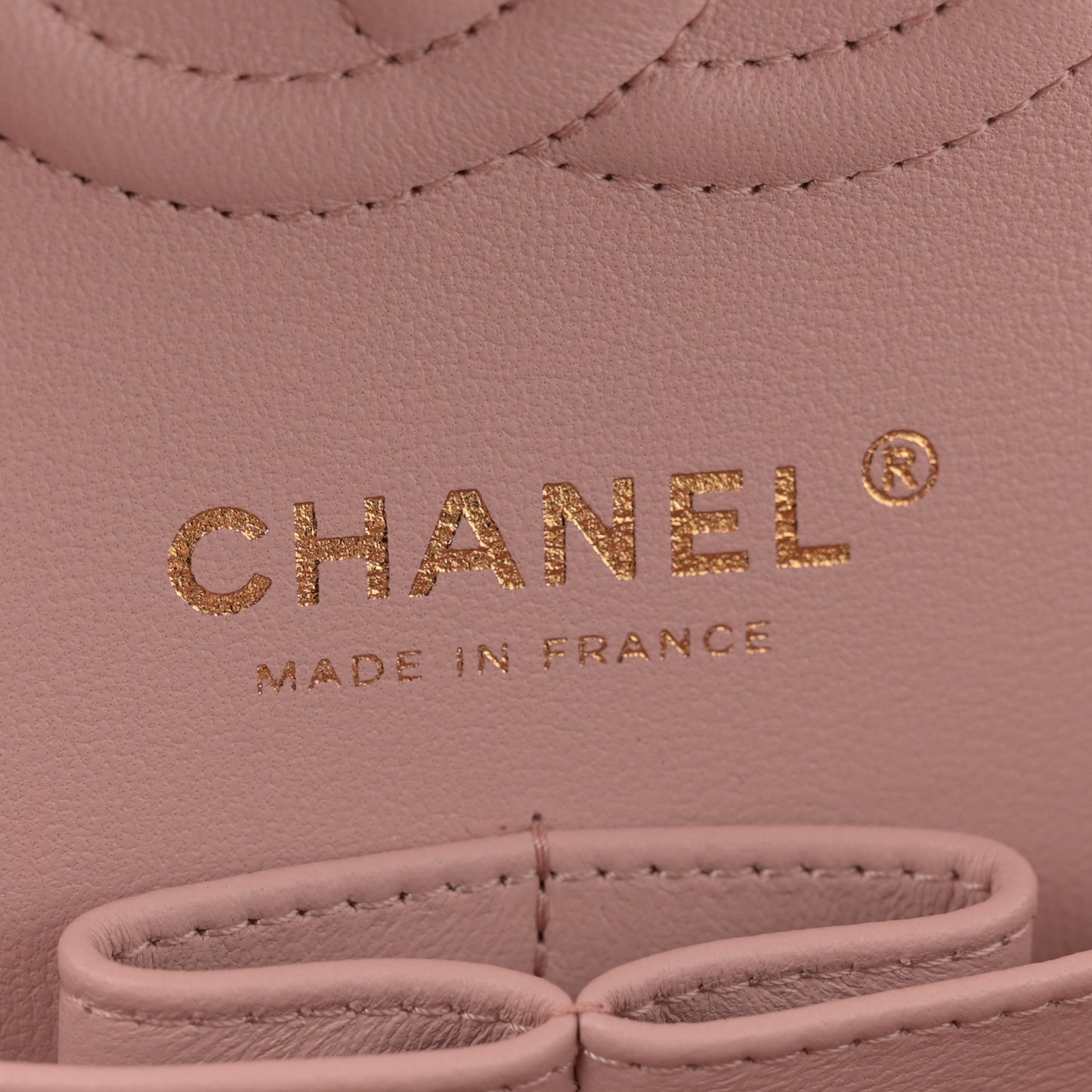 Lambskin Quilted Small Double Flap Light Pink
