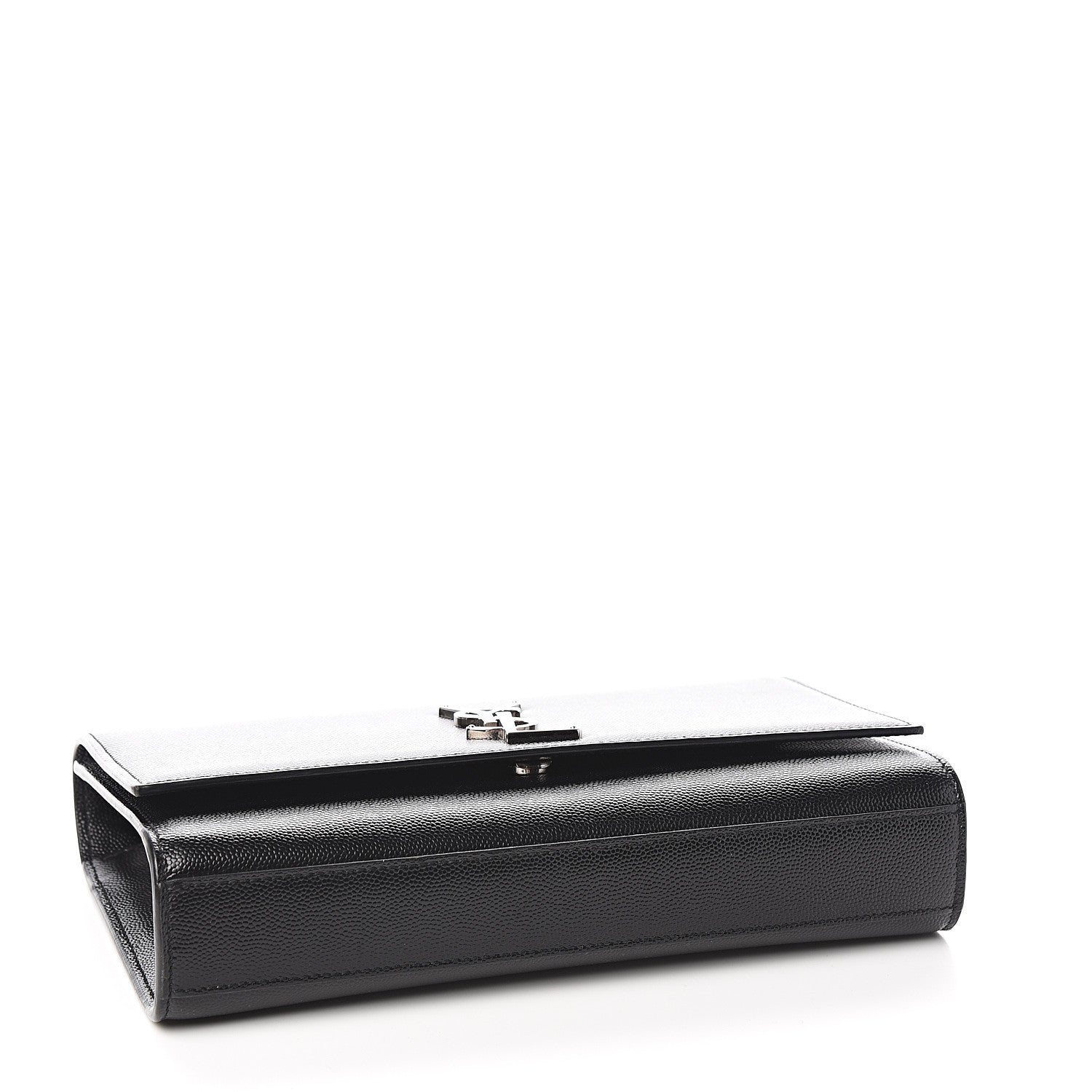Saint Laurent Grain De Poudre Medium Classic Monogram Kate Satchel Black 3 of 8