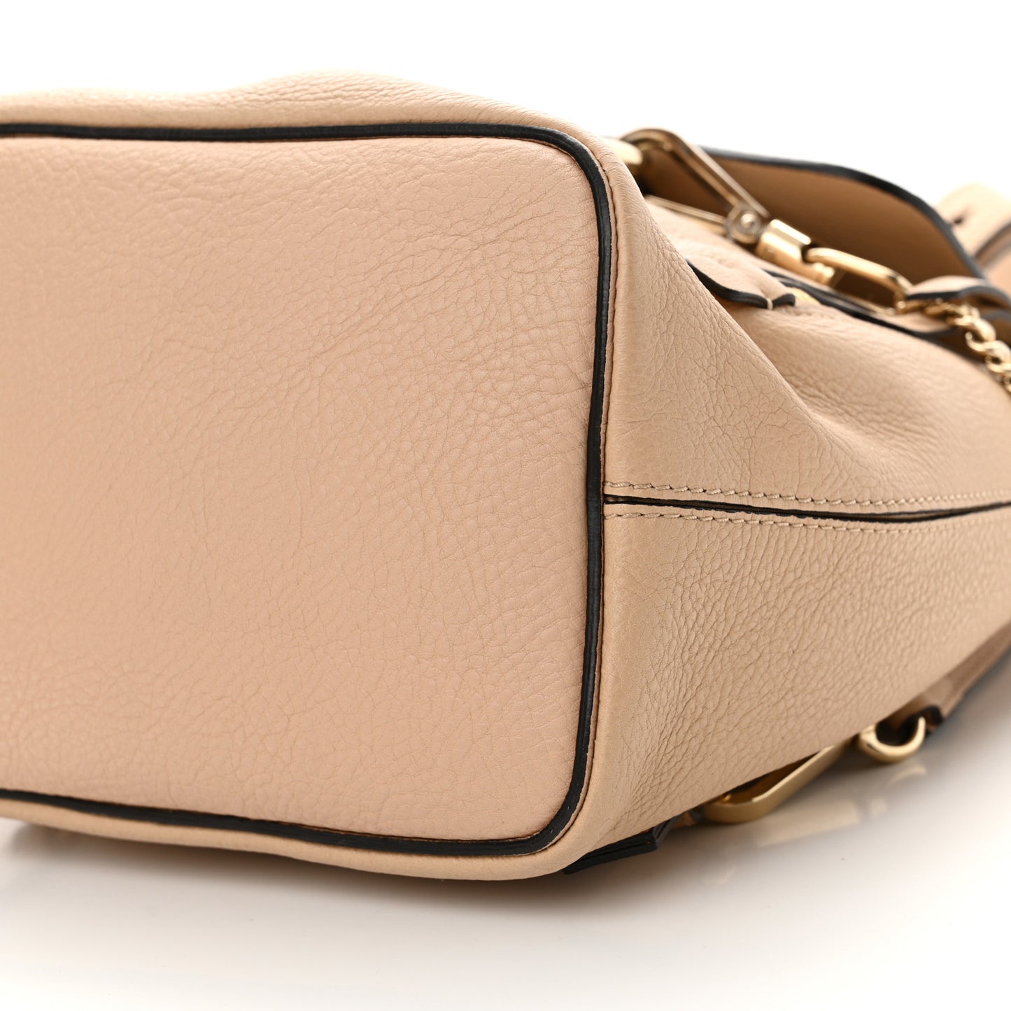 Suede Calfskin Small Faye Backpack Cement Pink