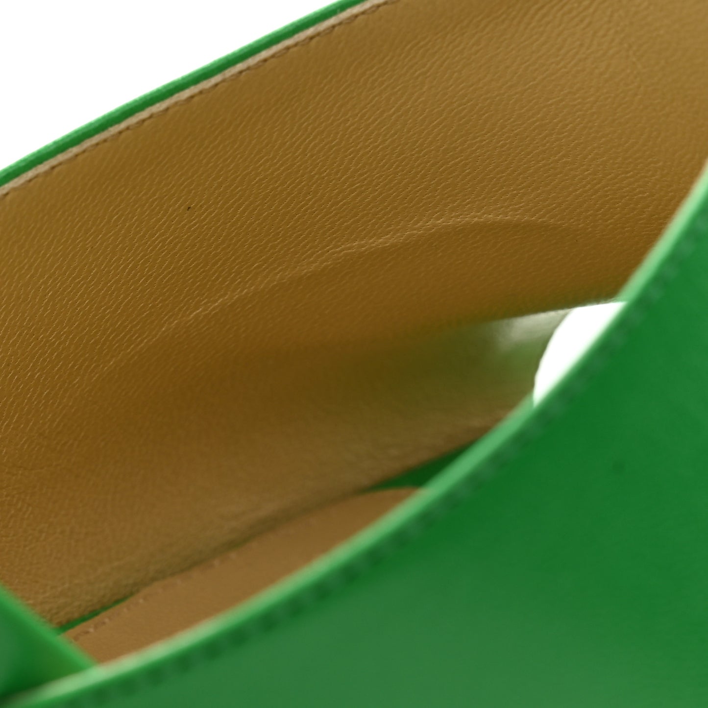 Lambskin Stretch Mule Sandals 41 Grass