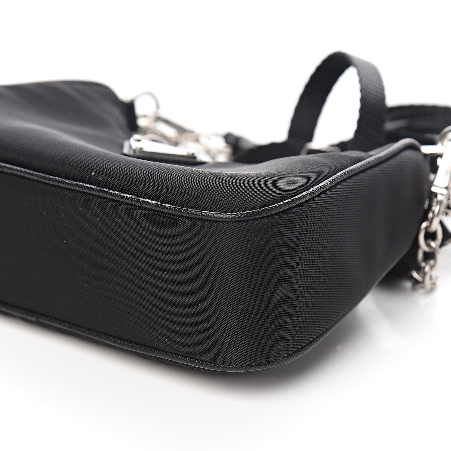 Prada Tessuto Nylon Mini Re-Edition 2000 Shoulder Bag Black 8 of 9