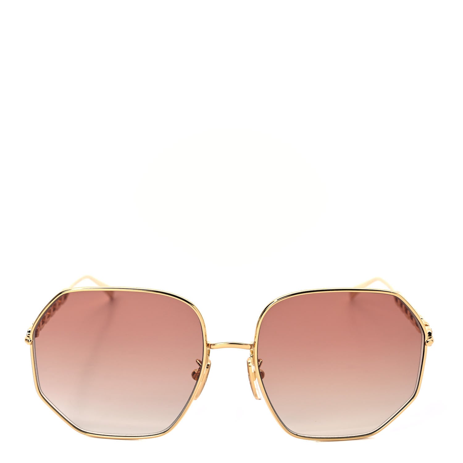 Louis Vuitton Metal My LV Chain Round Sunglasses Z1650E Gold 2 of 6