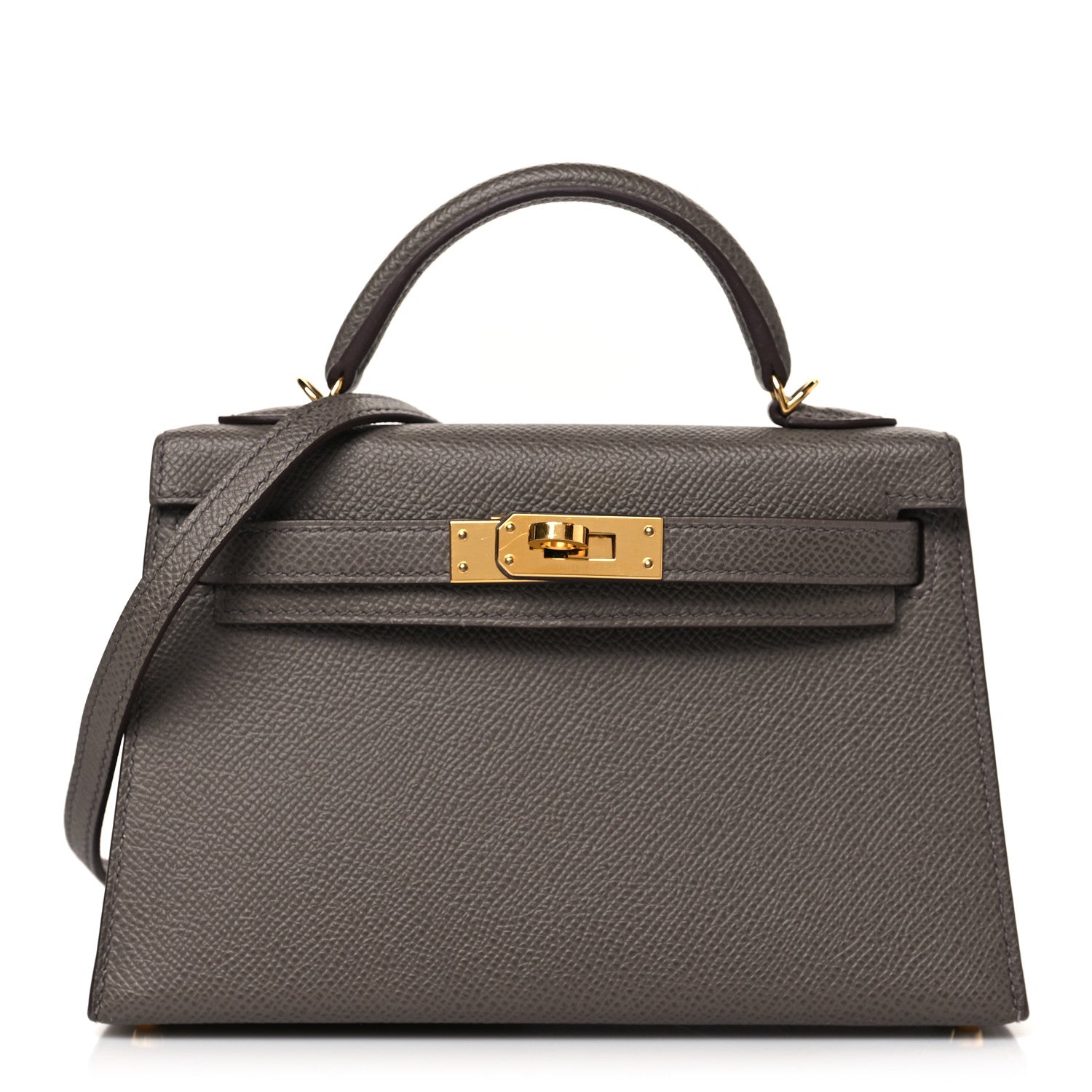 Hermes Epsom Mini Kelly Sellier 20 Etain 1 of 9