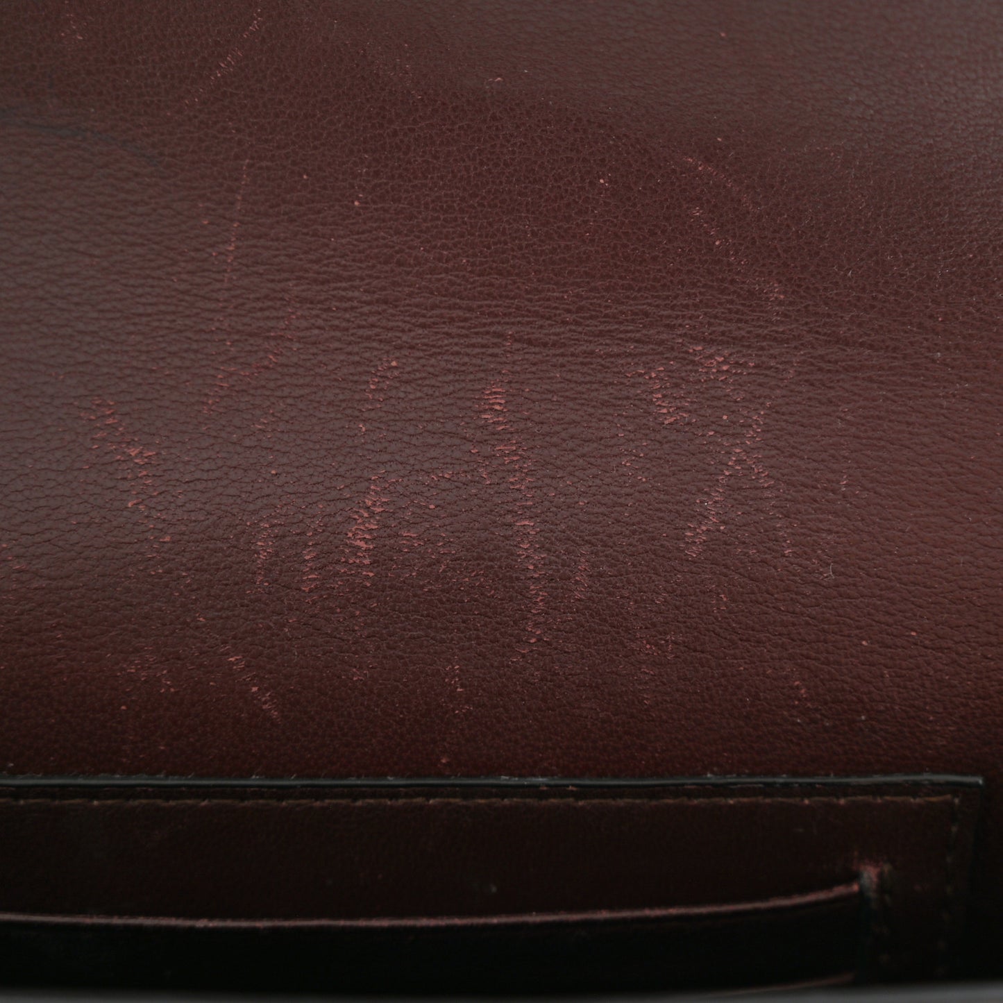 Natural Grained Calfskin Small Darley Satchel Oxblood