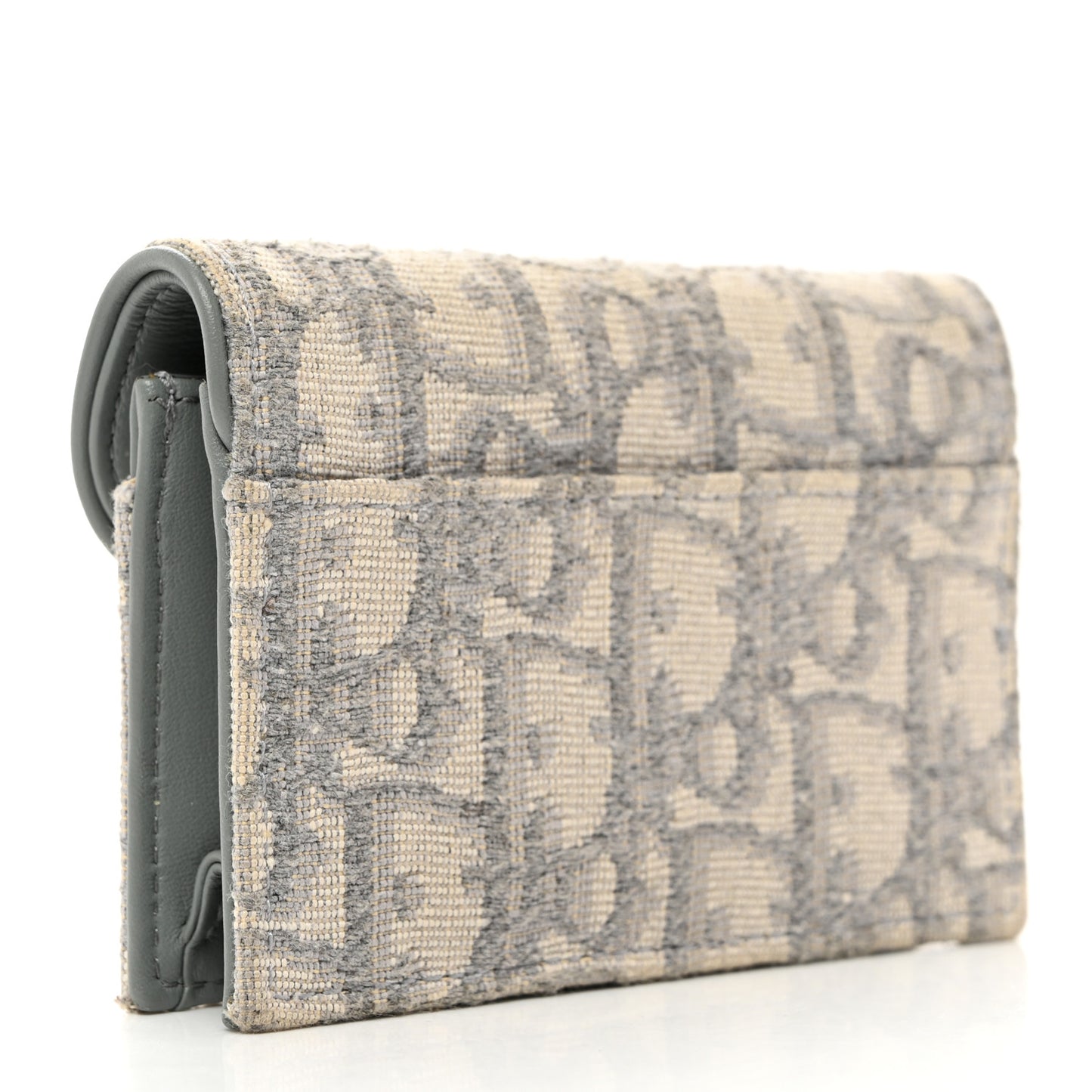 Oblique Saddle Card Holder Gray