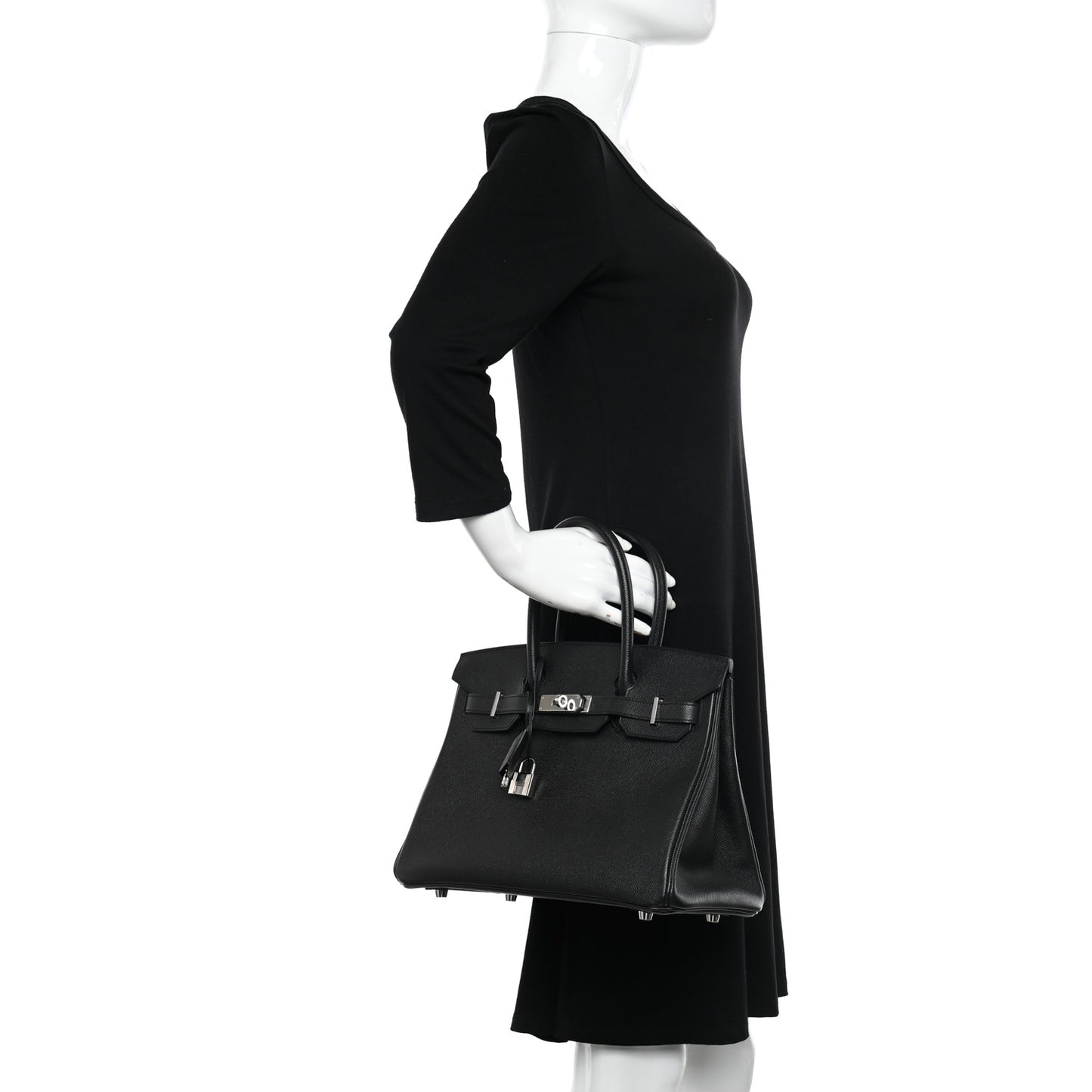 Epsom Birkin 30 Black