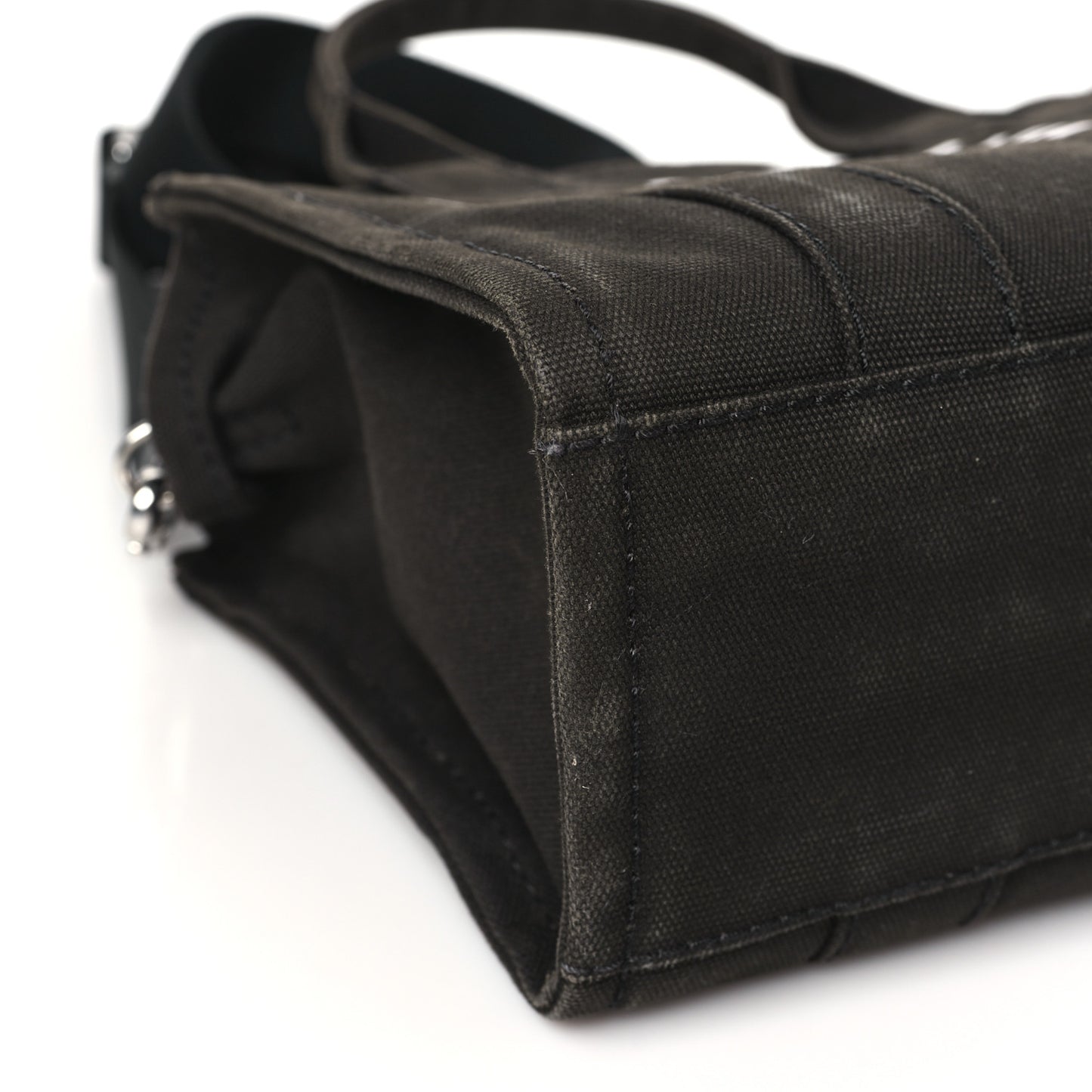 Cotton Canvas Mini The Traveler Tote Bag Brown