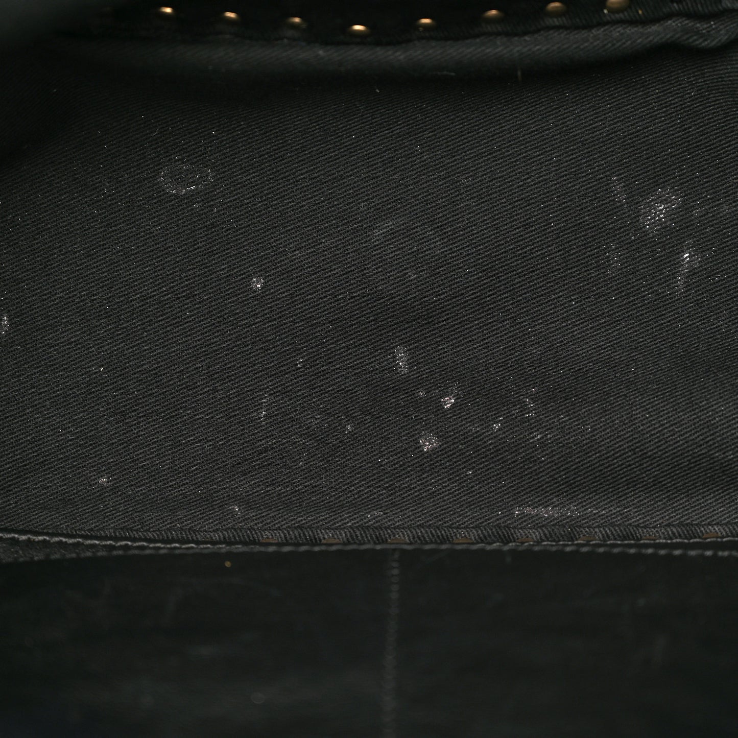 Suede Calfskin Medium Rockstud Tote Black