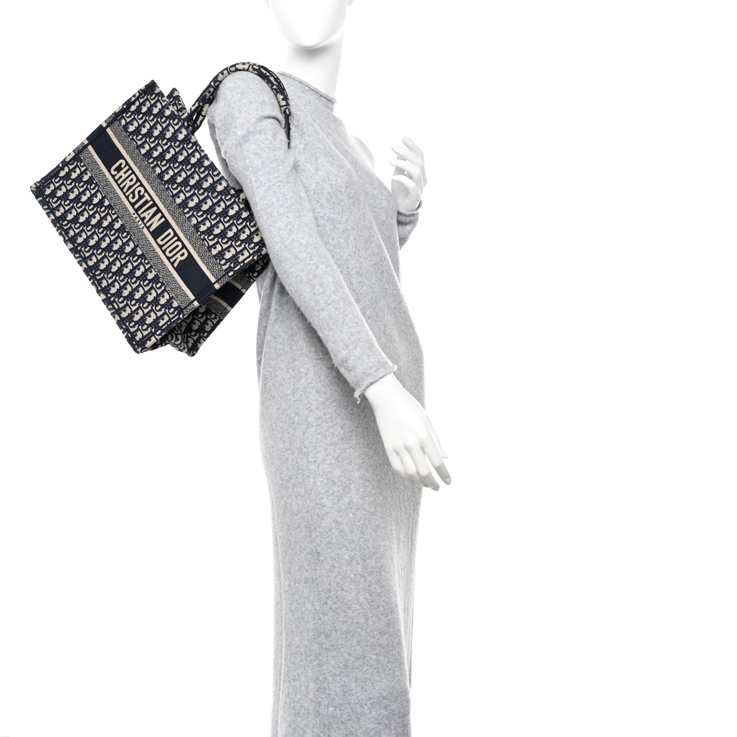 Oblique Medium Book Tote Blue Multicolor