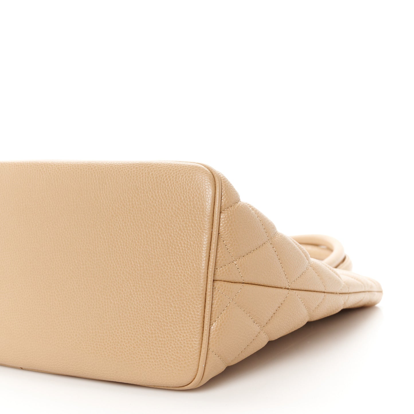 Caviar Quilted Medallion Tote Beige