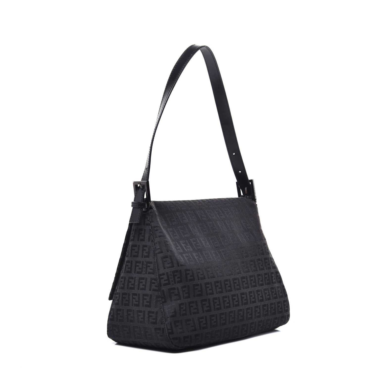 Fendi Zucchino Mama Baguette Black 3 of 8