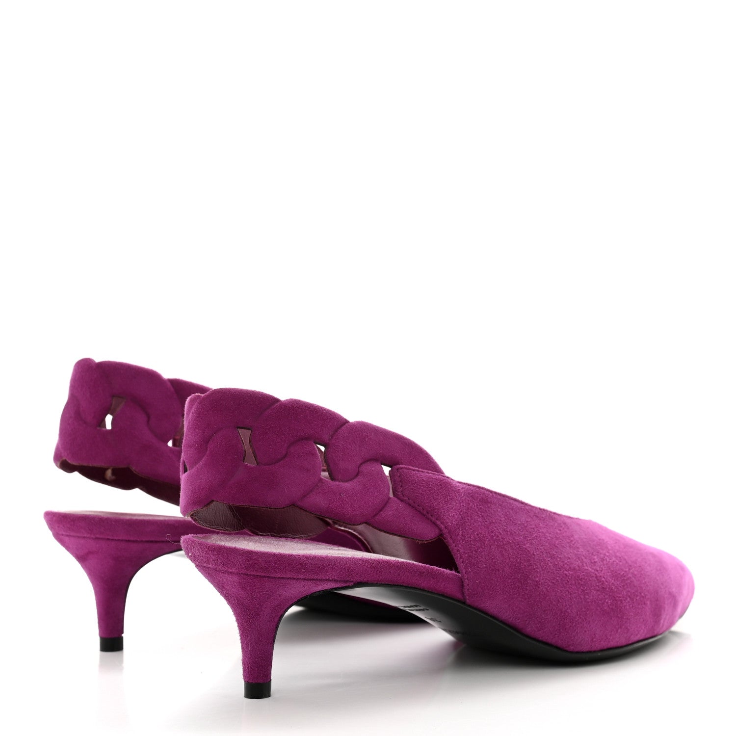 Hermes Suede Goatskin Gabriela 40 Pumps 36 Violet Heliotrope 4 of 9