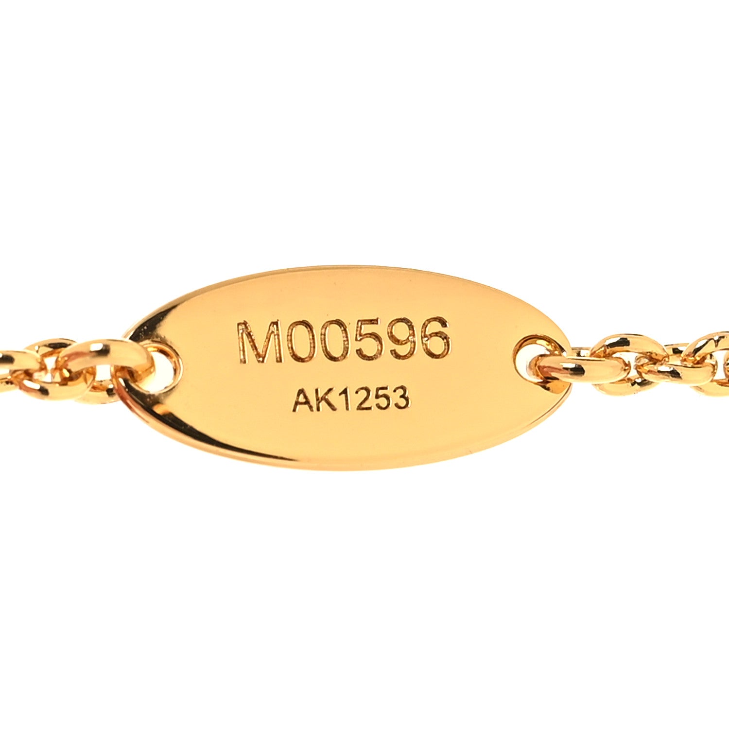 Louis Vuitton Metal Crystal LV Iconic Necklace Gold 6 of 7