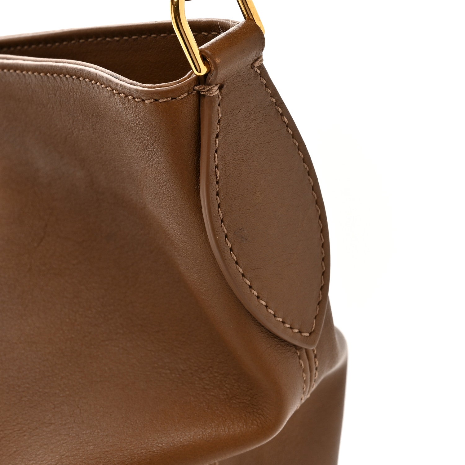 Khaite Smooth Calfskin Virginia Hobo Bag Brown 14 of 14