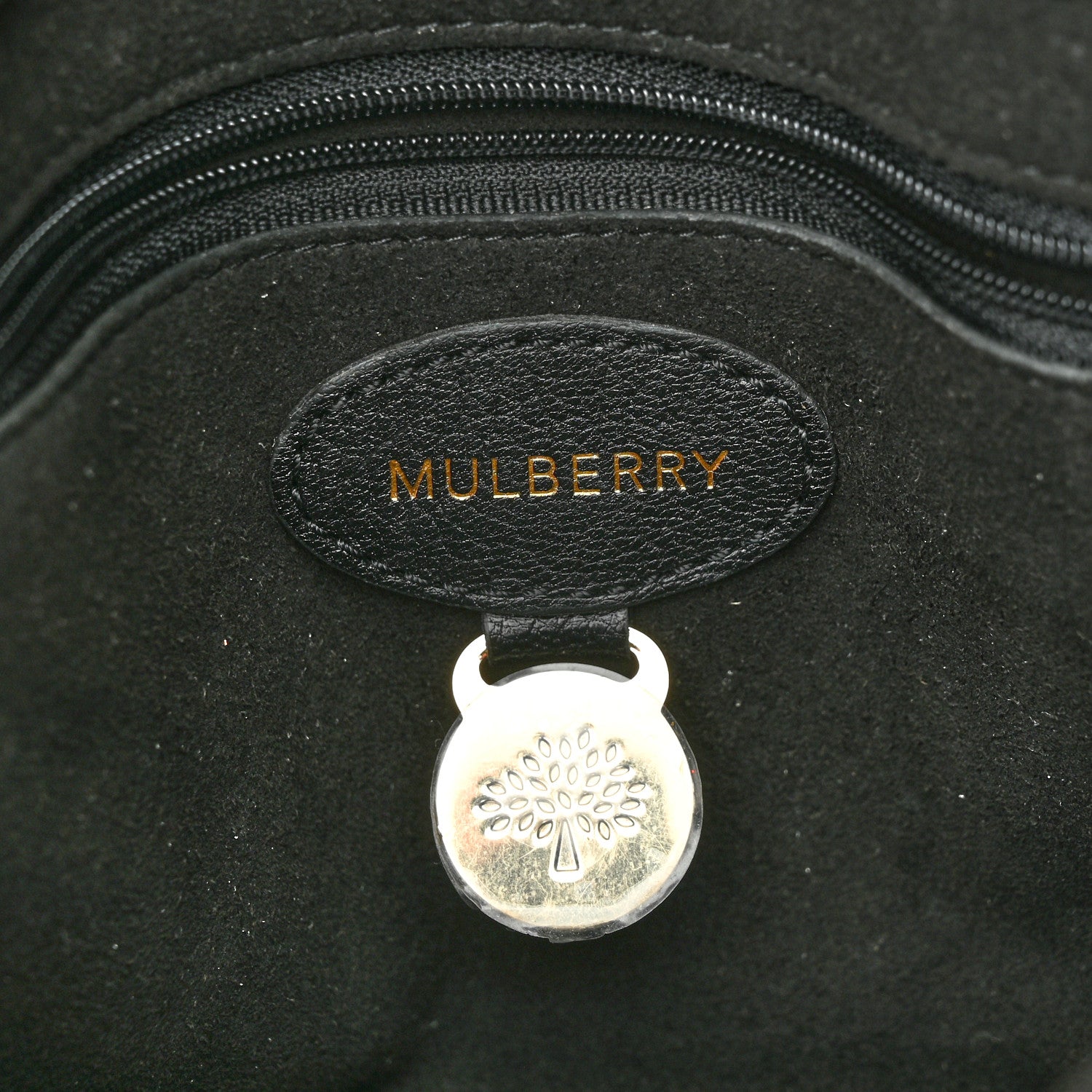 Mulberry Glossy Goatskin Small Lily Flap Black 6 of 9