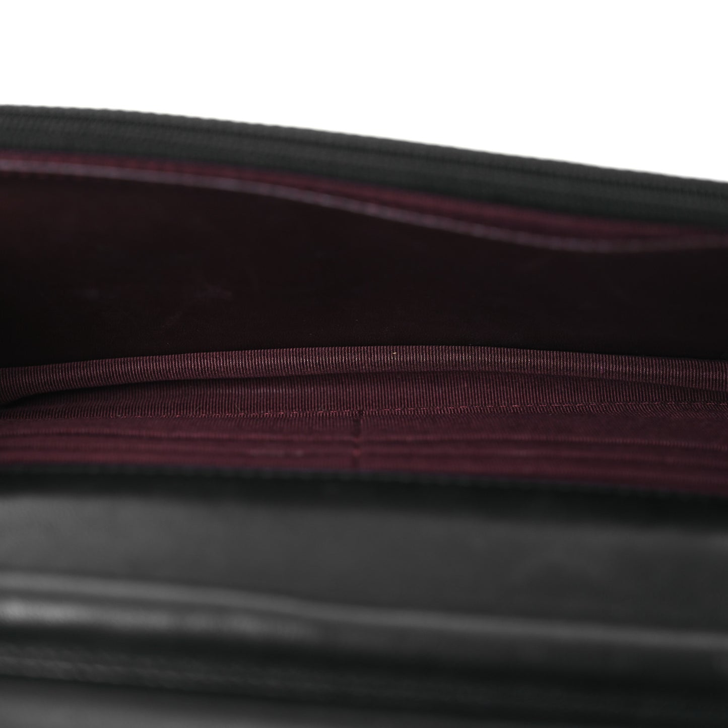 Lambskin Quilted Wallet On Chain WOC Black