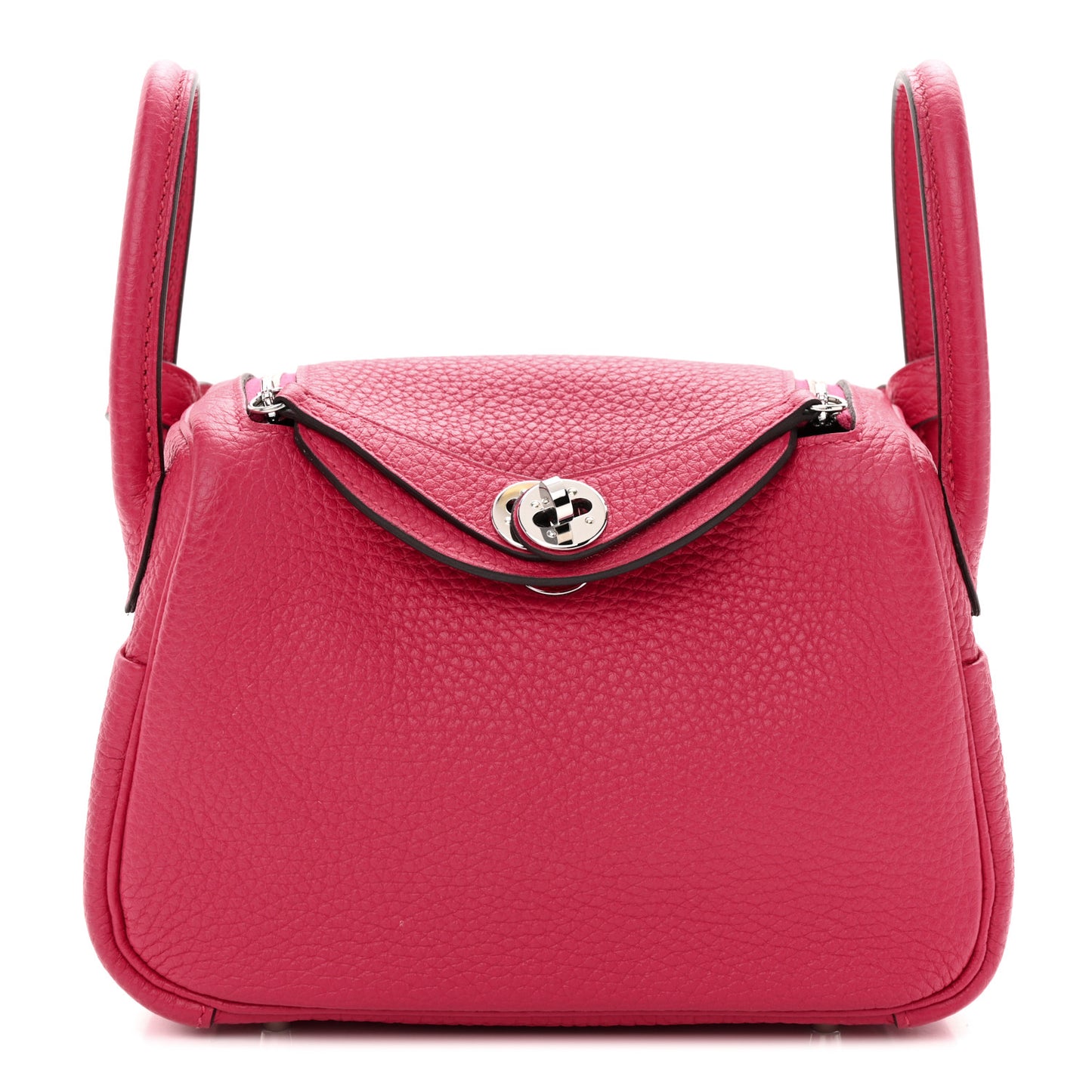 Taurillon Clemence Mini Lindy 20 Rose Pourpre