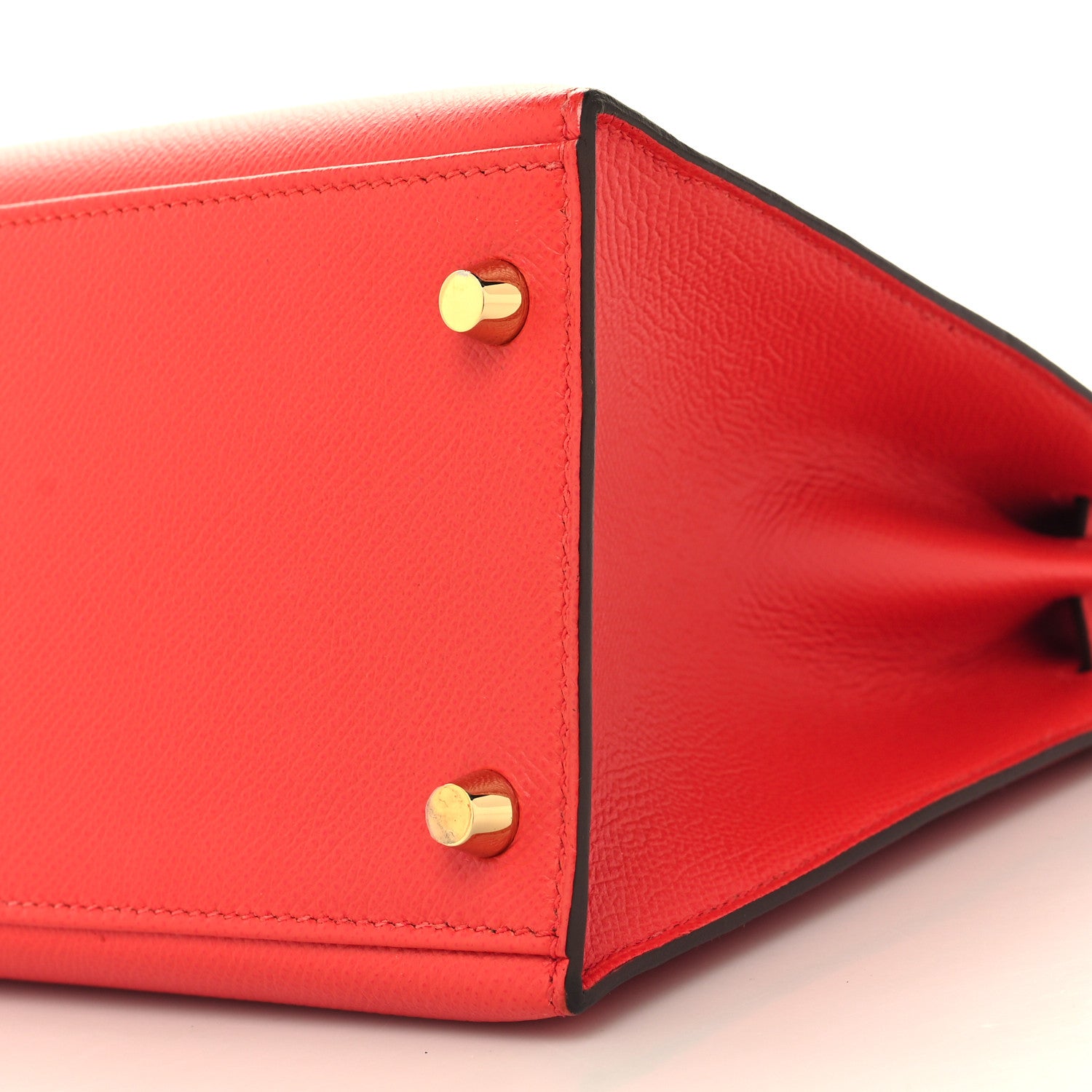 Hermes Epsom Kelly Sellier 28 Rouge Tomate 10 of 10