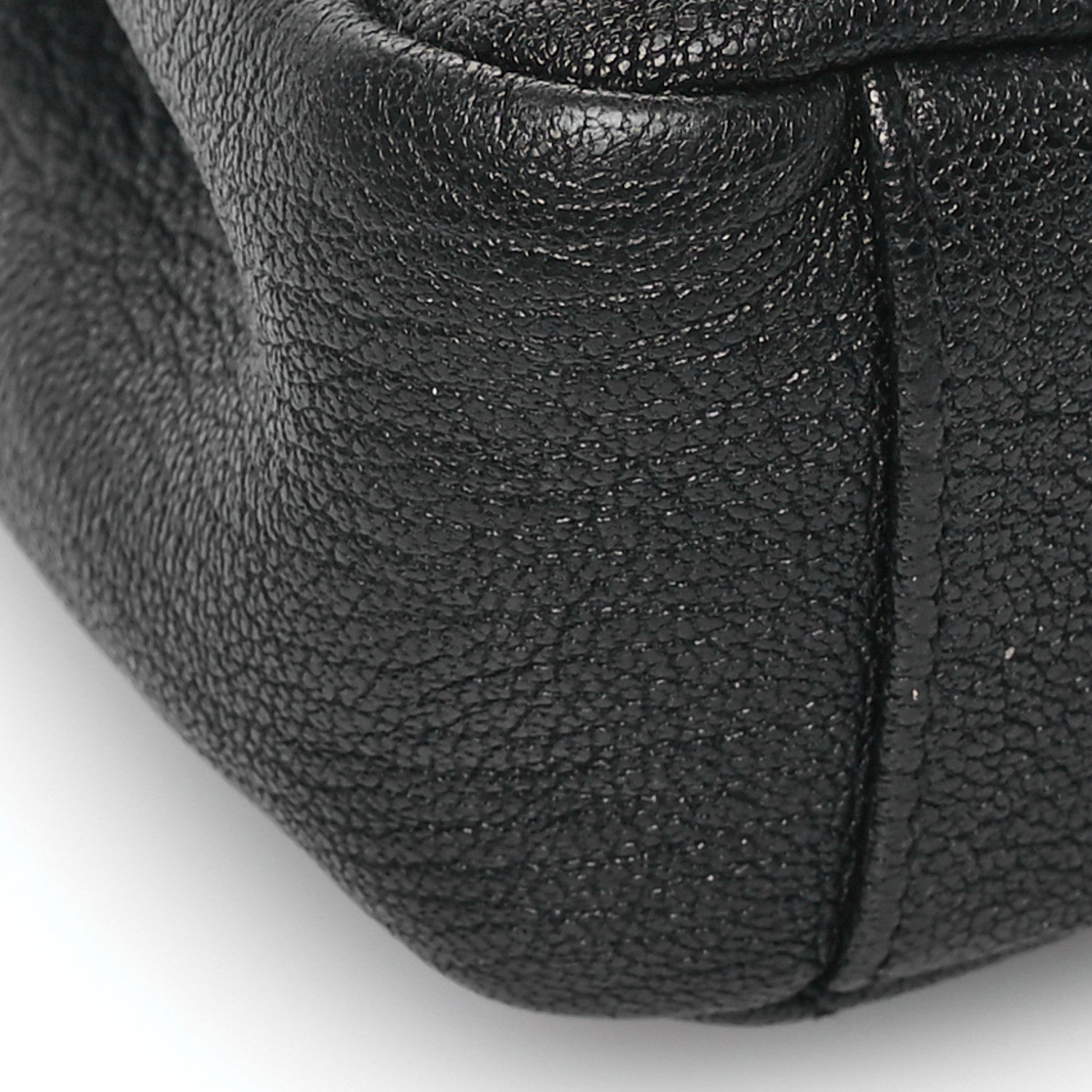 Saint Laurent Sheepskin Matelasse Chevron Monogram Medium College Bag Black 9 of 11