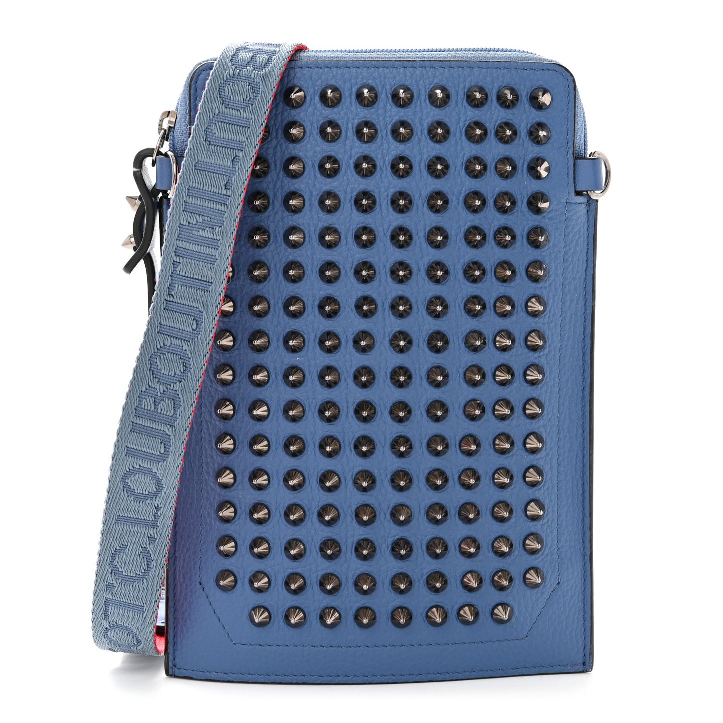 Empire Calfskin Spikes Loubilab Clutch Jeans