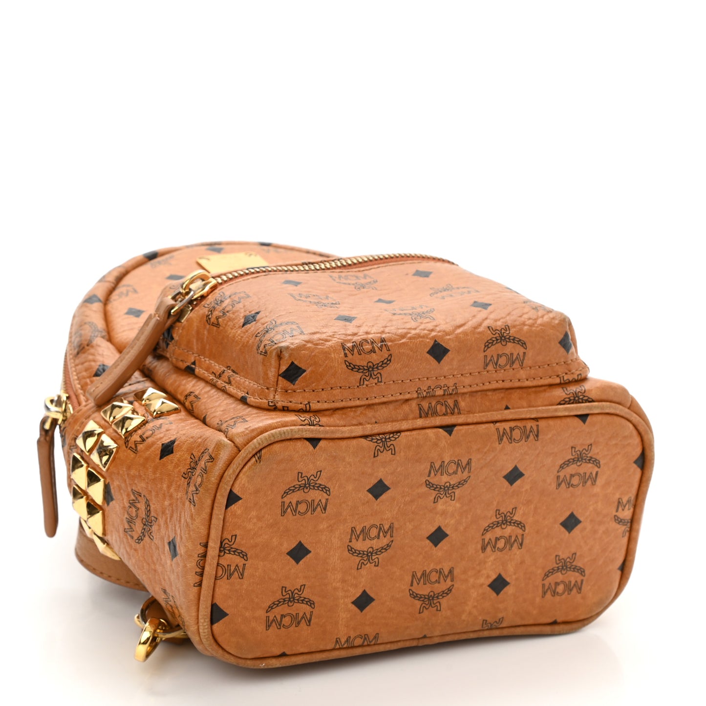 Visetos Side Stud Mini Stark Backpack Cognac