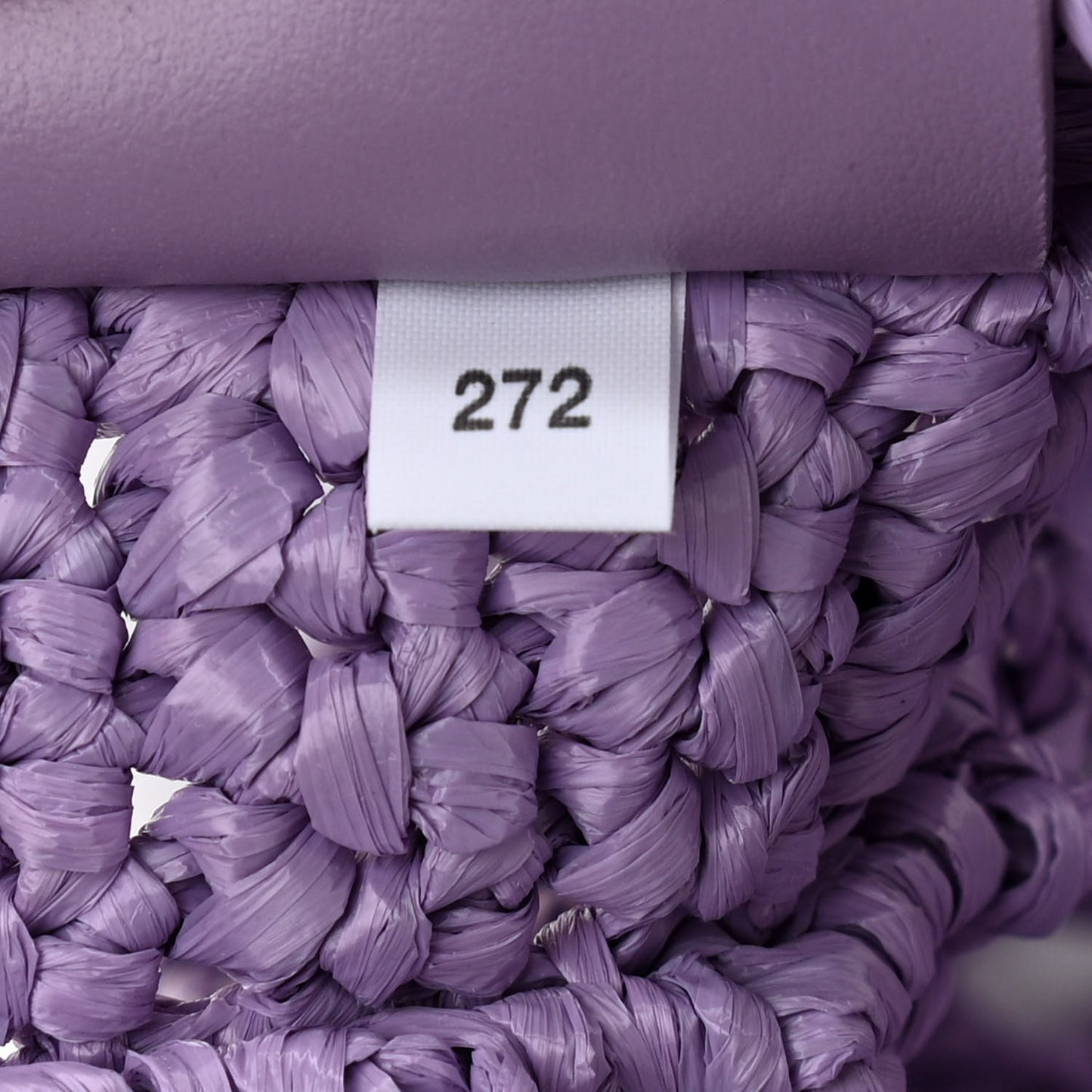 Yarn Raffia Effect Crochet Logo Embroidered Tote Bag Lilium