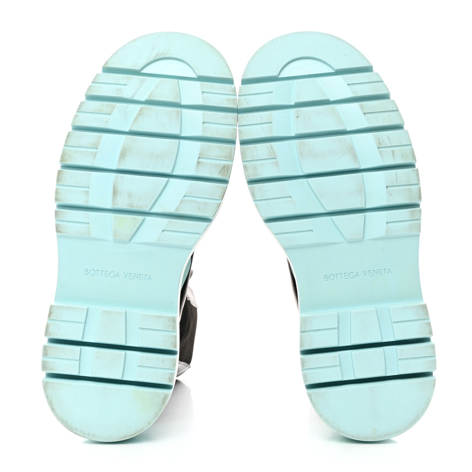 Bottega Veneta Calfskin Mens The Tire Chelsea Boots 45 Black Pale Blue 5 of 8