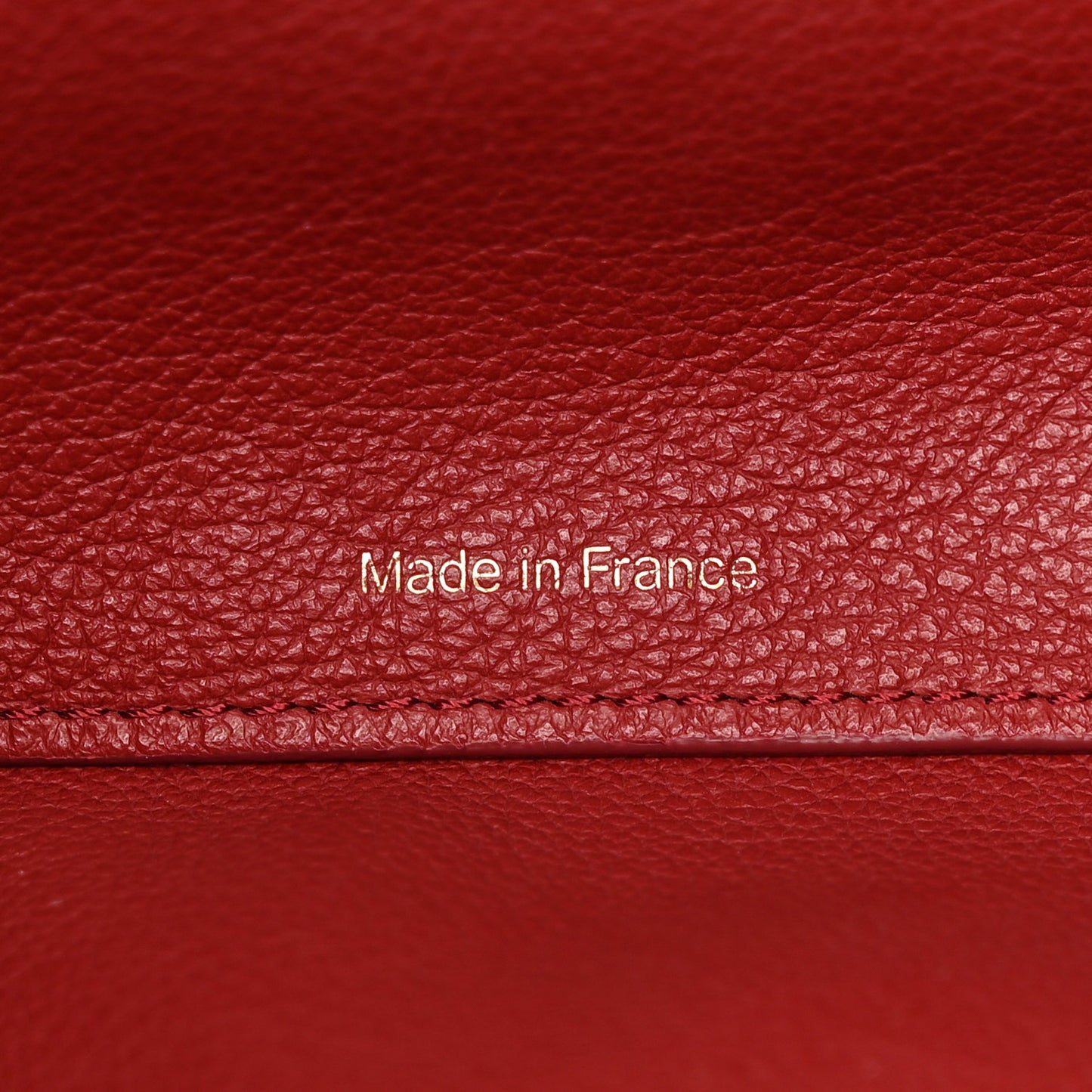 Grained Calfskin Le Pin Tote Red