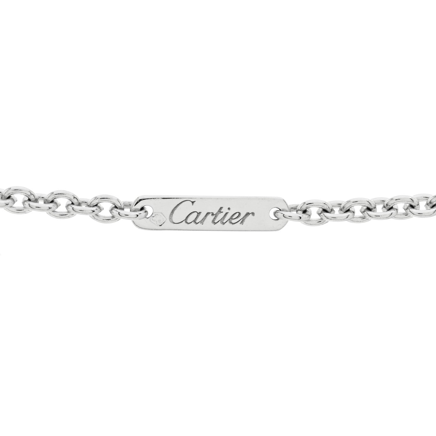 Cartier 18K White Gold Diamond Mon Amour Lariat Necklace 3 of 4