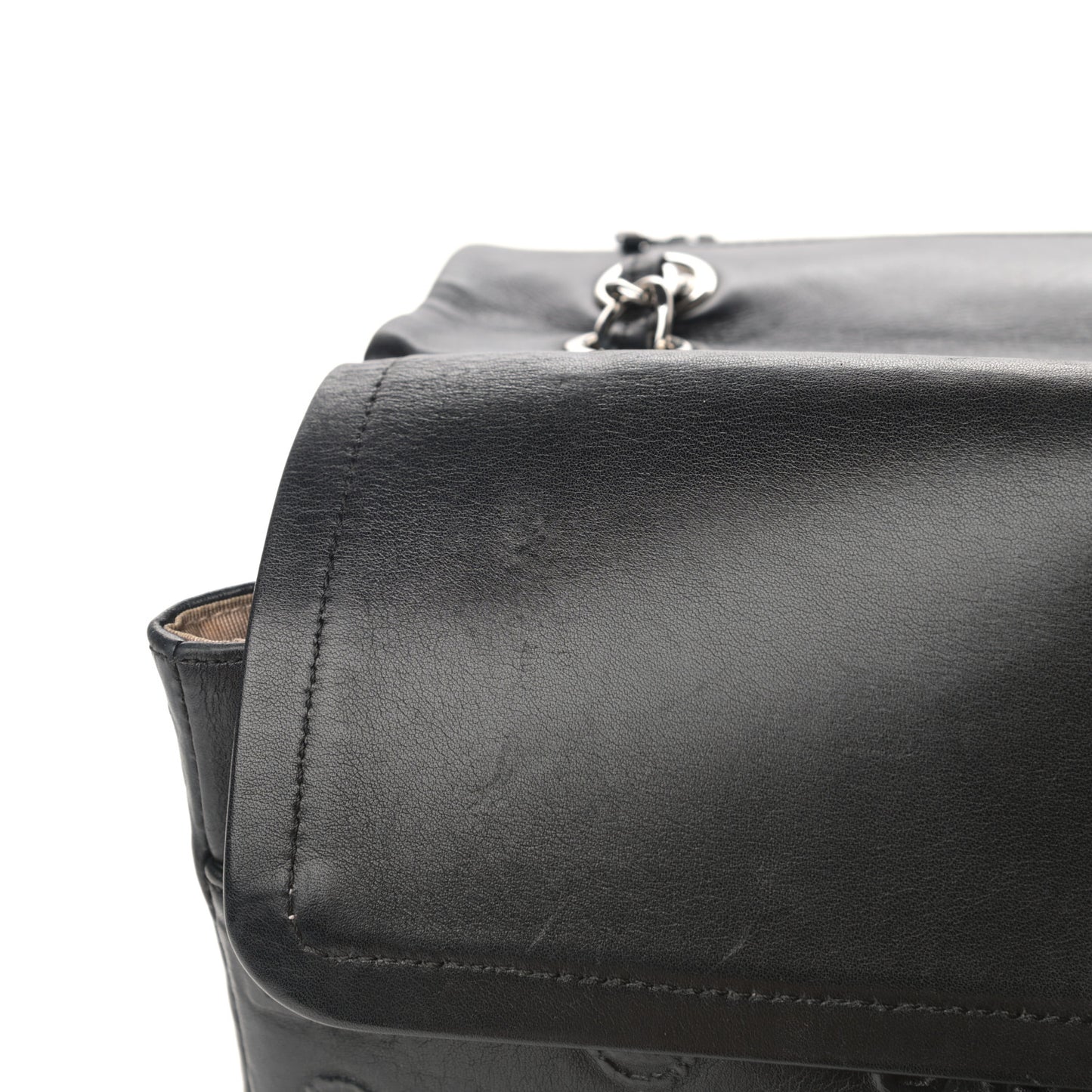 Calfskin Unlimited Jumbo Double Flap Black