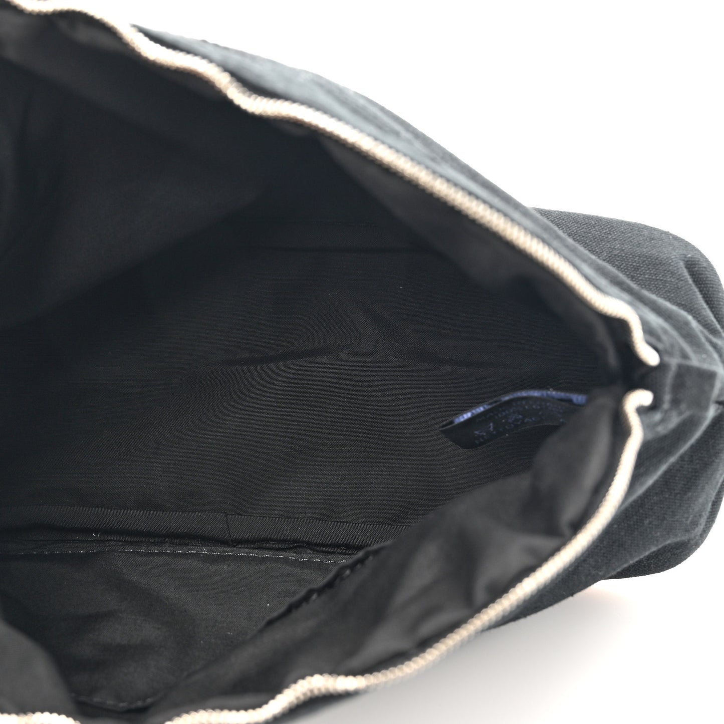 Cotton Canvas Bolide Travel Cosmetic Pouch MM Black