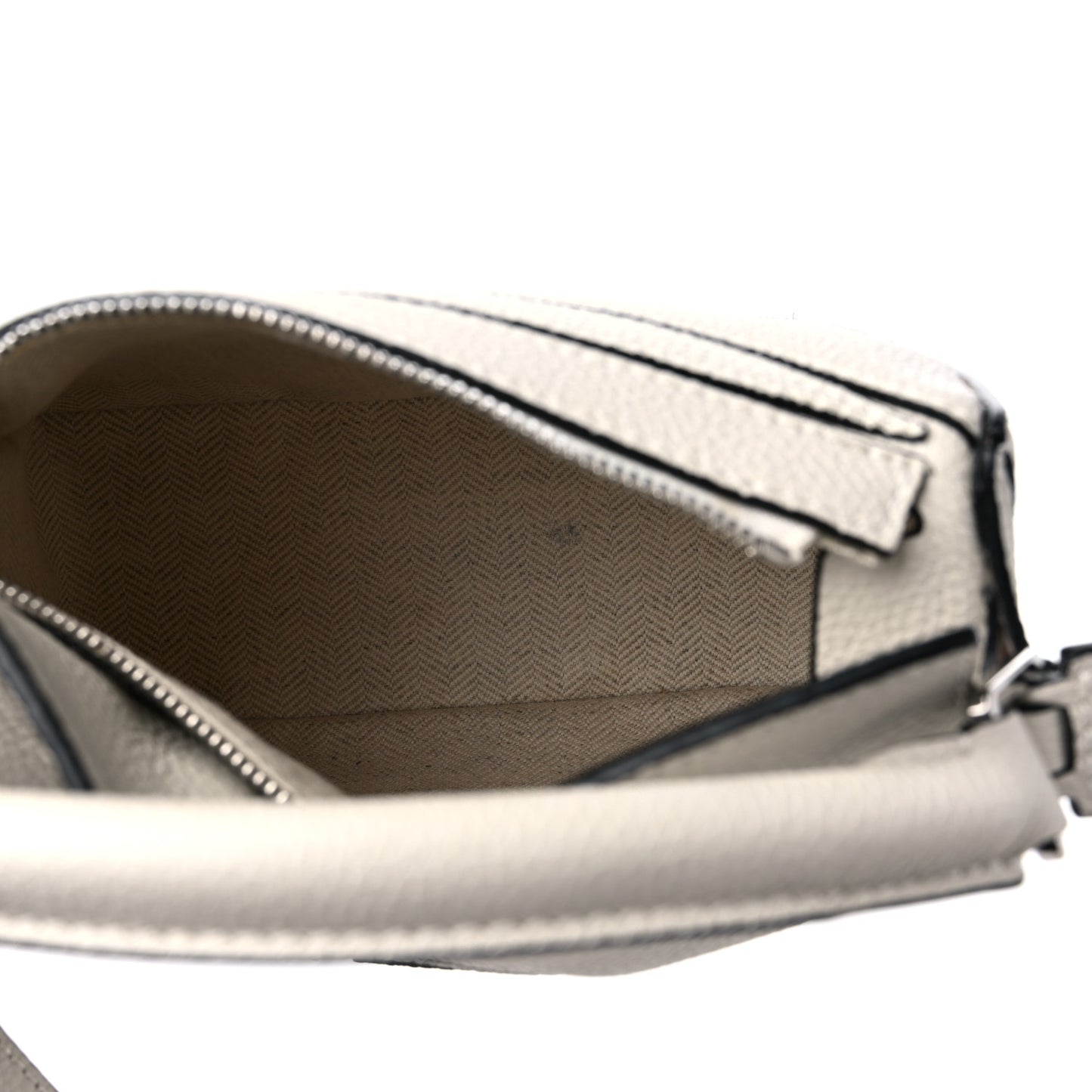Calfskin Mini Puzzle Bag Soft White