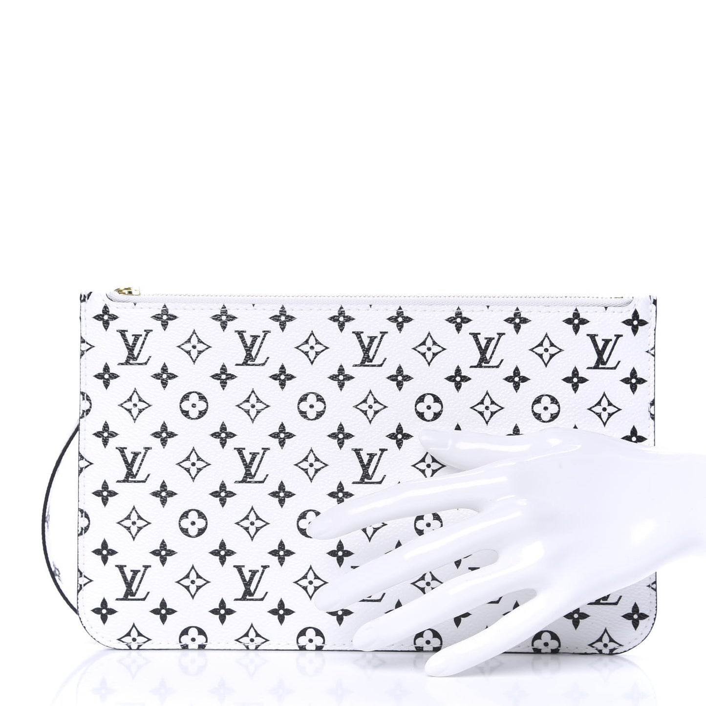 Monogram Giant Neverfull MM GM Pochette White