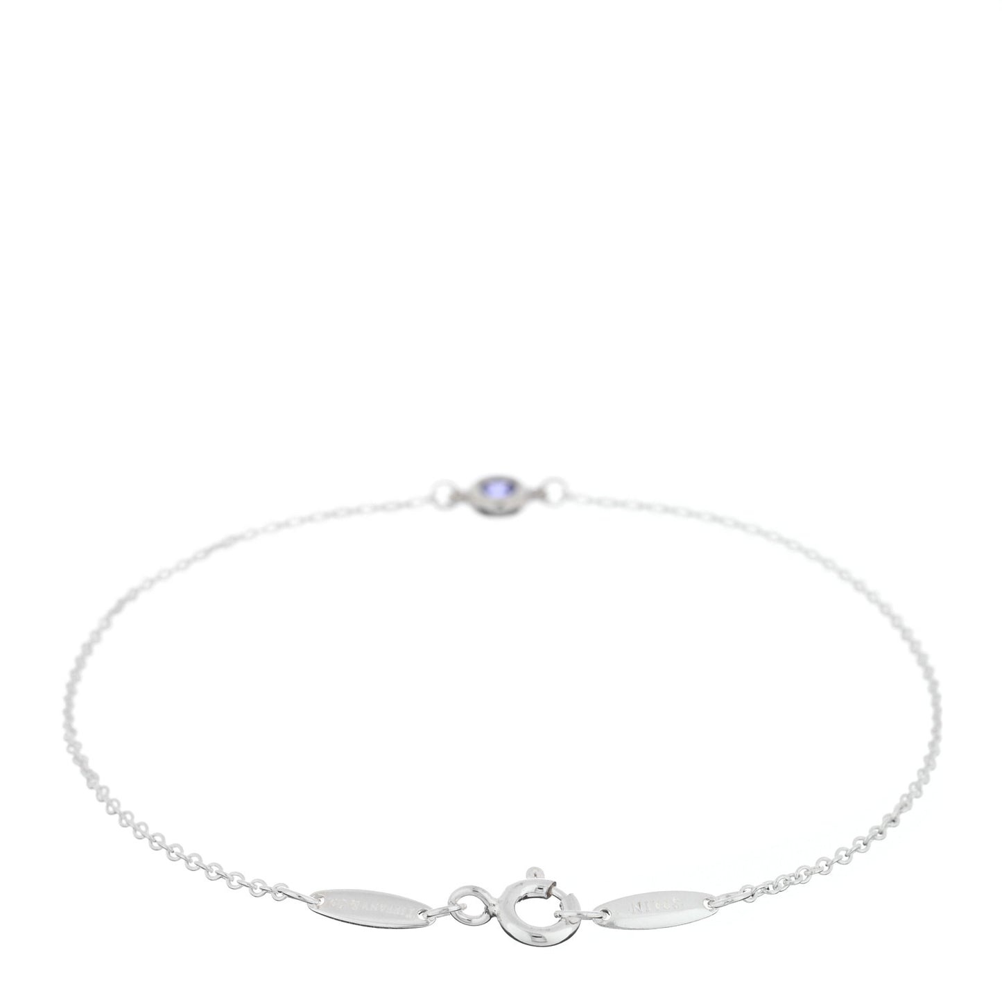 Sterling Silver Tanzanite Elsa Peretti Color By The Yard Bracelet