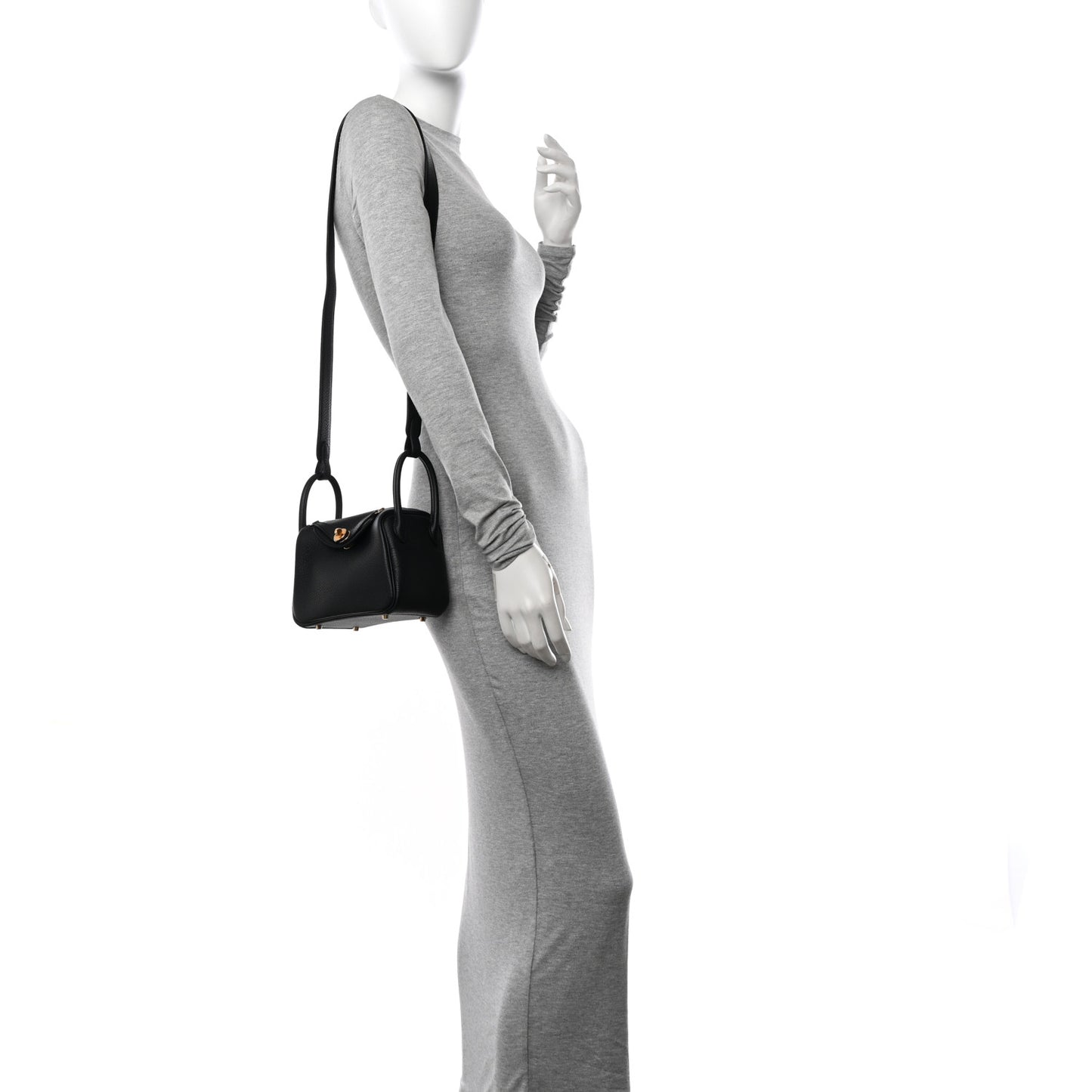 Taurillon Clemence Mini Lindy 20 Black