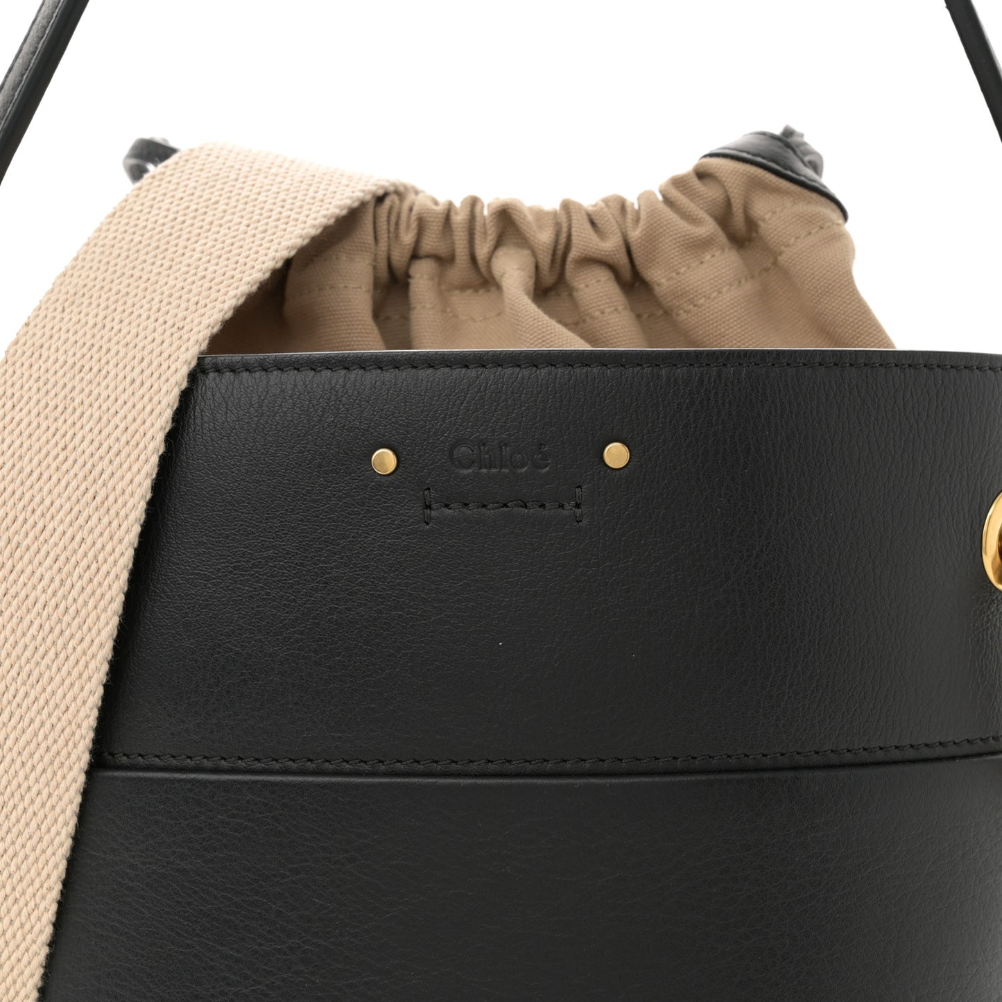 Smooth Calfskin Small Roy Bucket Bag Black