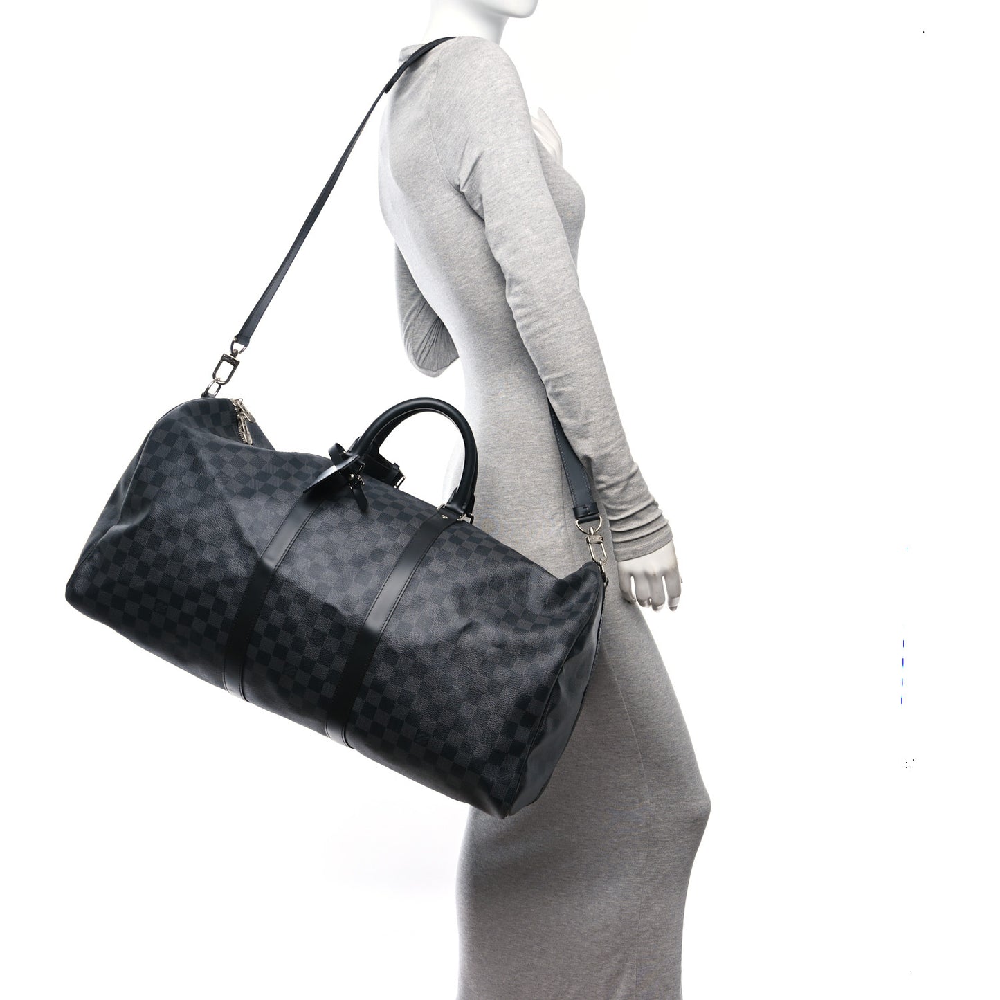Damier Graphite Keepall Bandouliere 55
