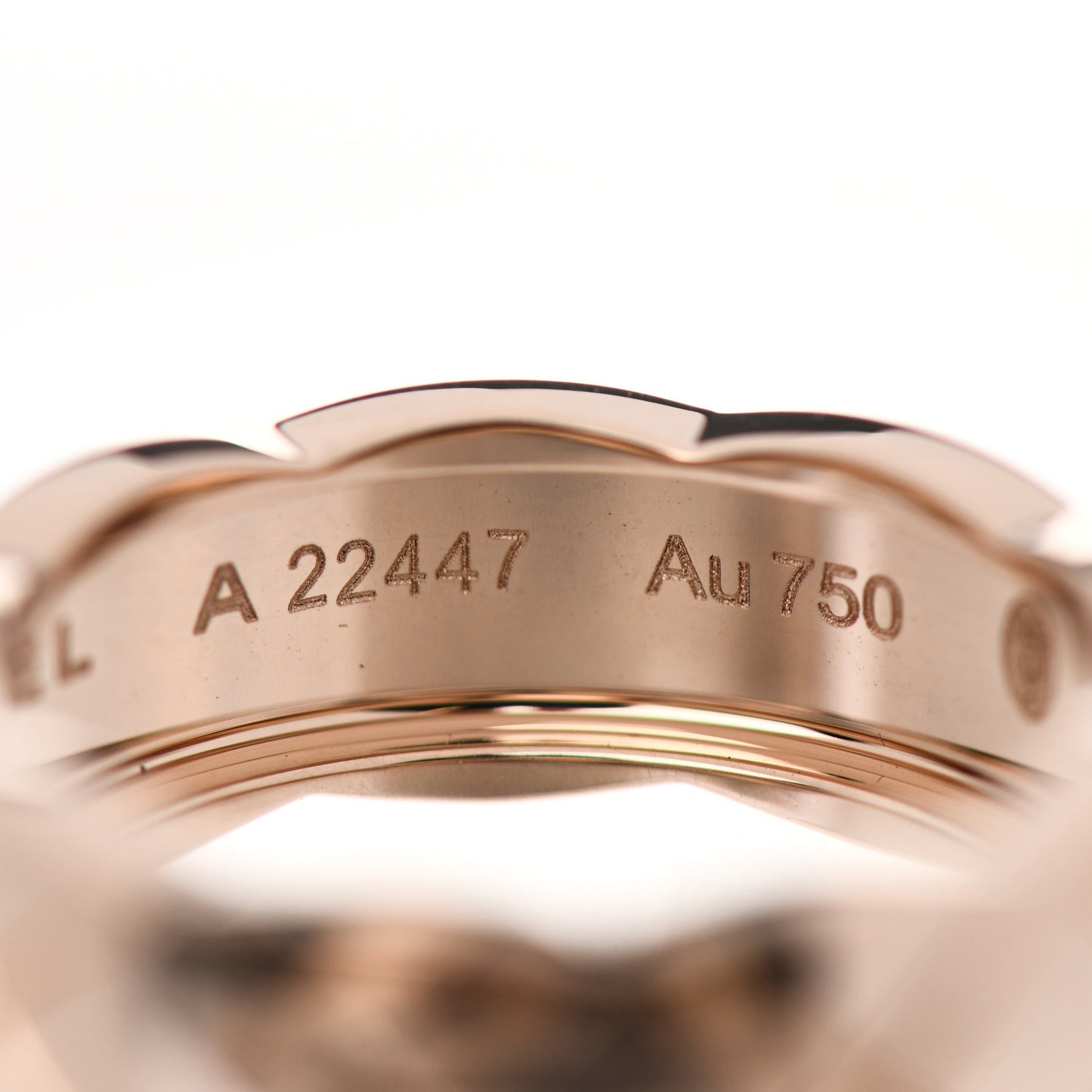 18K Beige Gold Small Coco Crush Ring 51 5.75