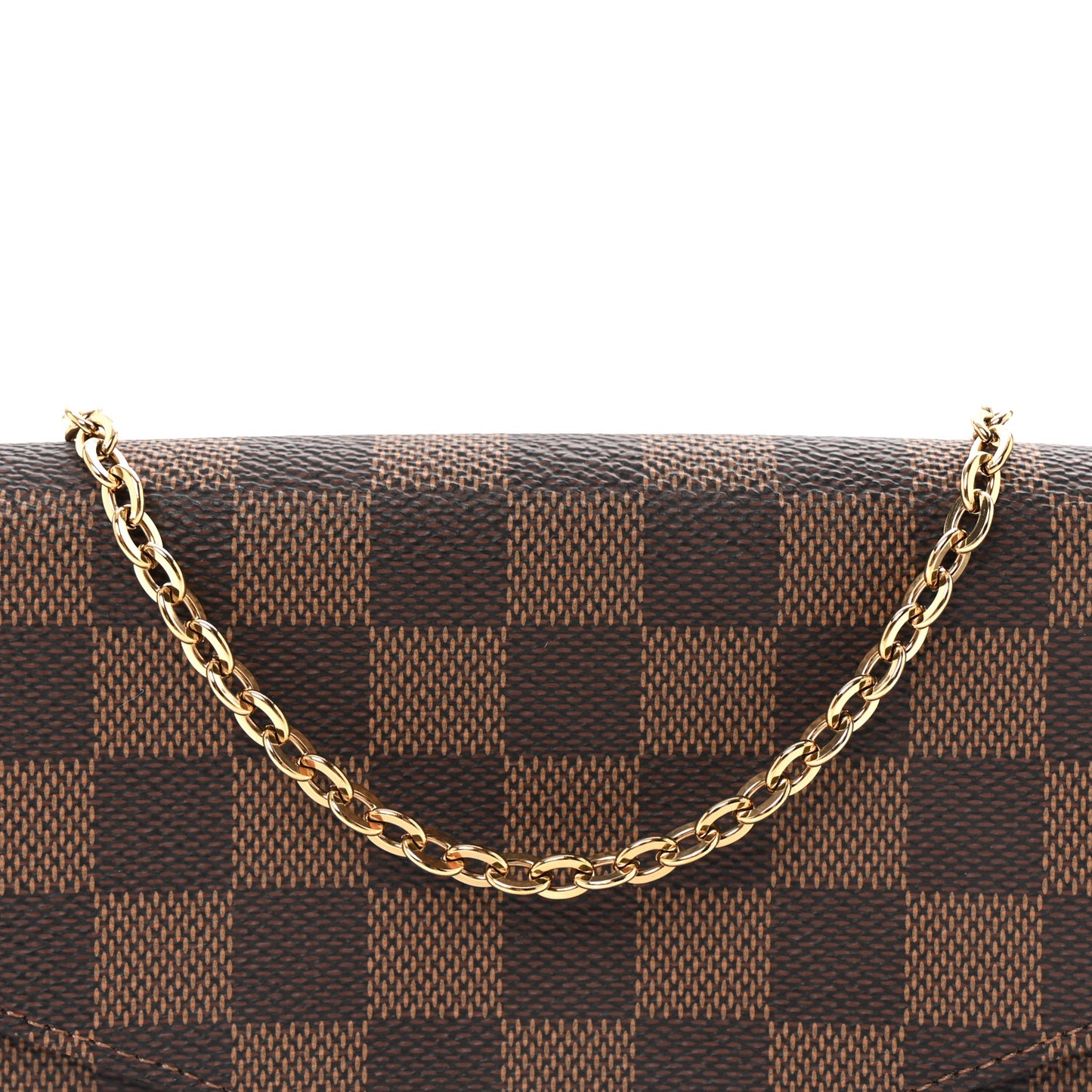 Damier Ebene Pochette Felicie Chain Wallet