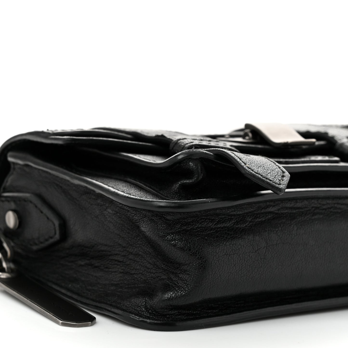 Lambskin Micro PS1 Satchel Black