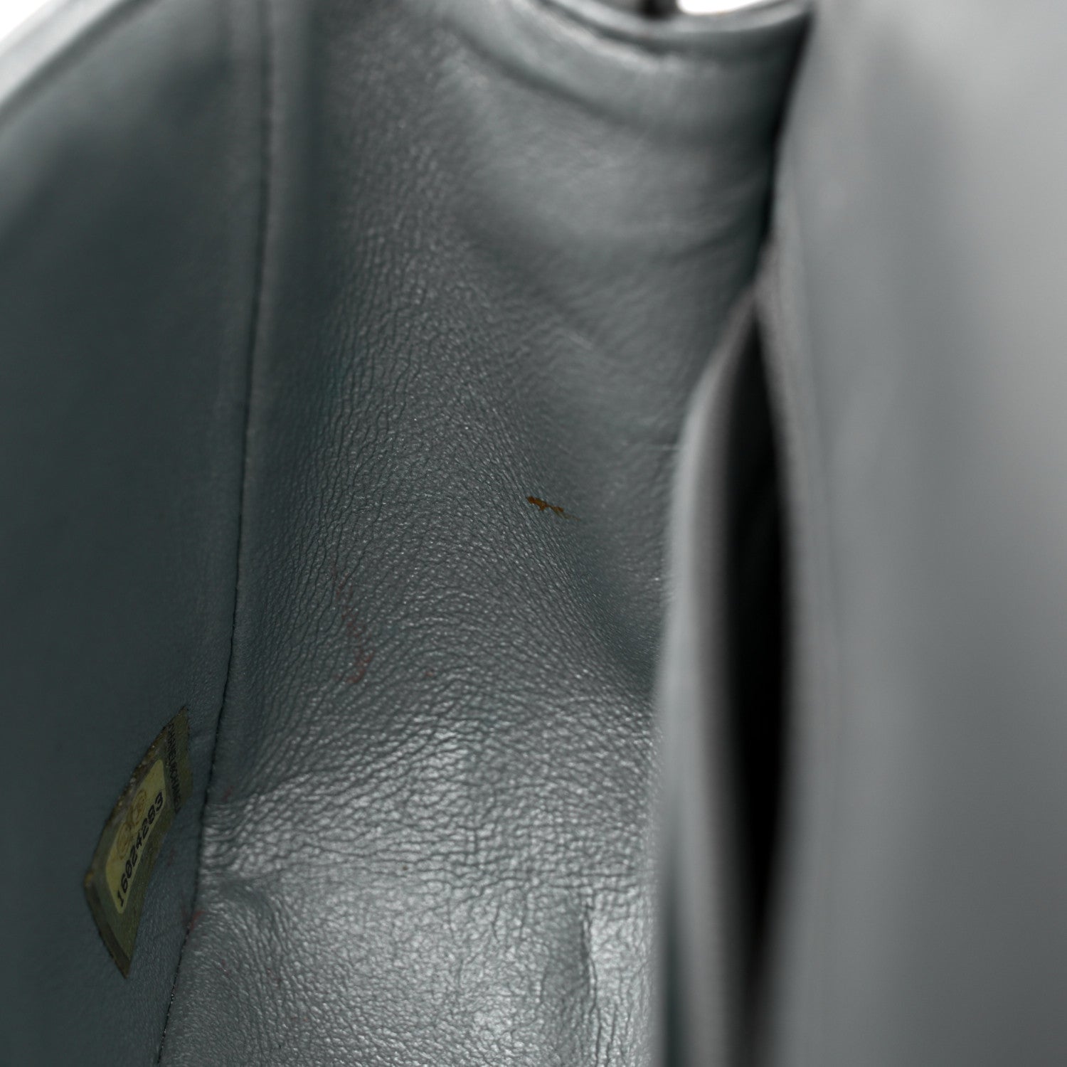 Chanel Metallic Calfskin Quilted Mini Rectangular Flap Ruthenium 12 of 15