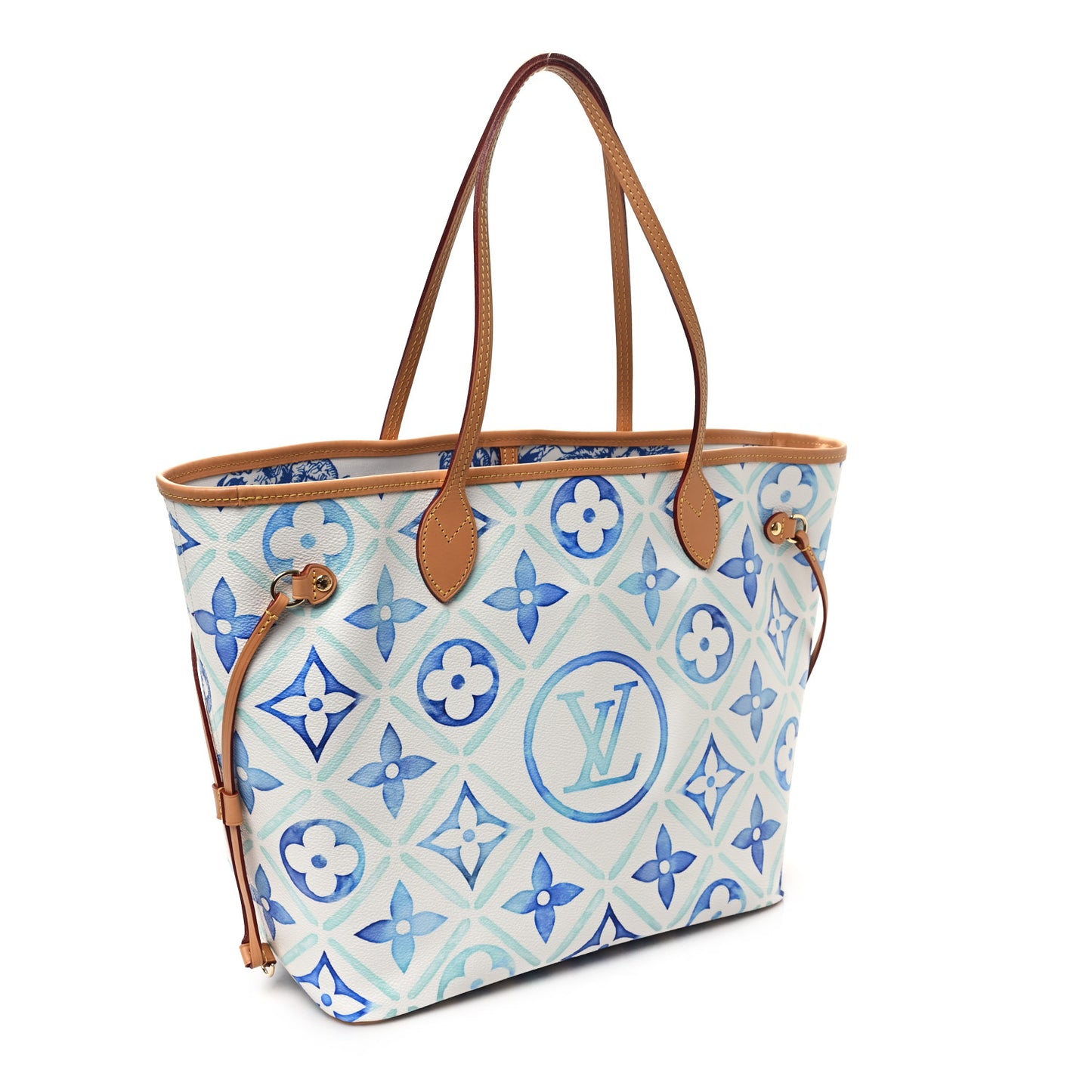 Monogram Tiles By The Pool 2.0 Neverfull MM Lagoon Blue