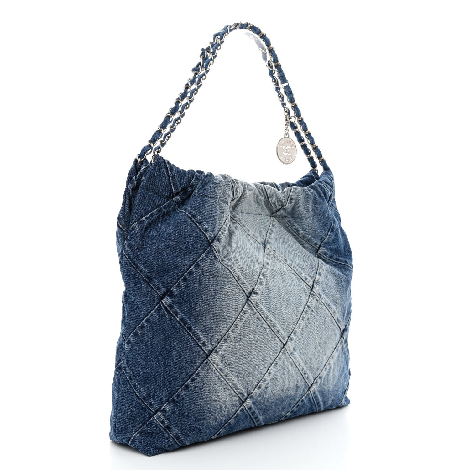 Chanel Denim Quilted Chanel 22 Blue 4 of 11