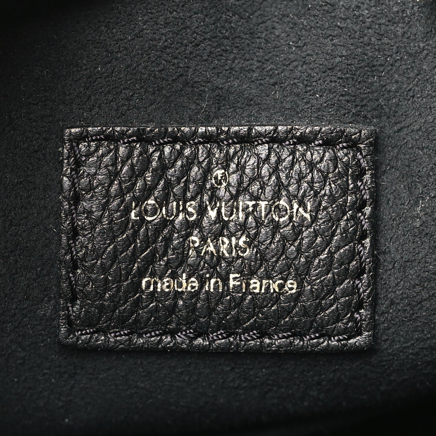 Calfskin Lockme Bucket MM Black